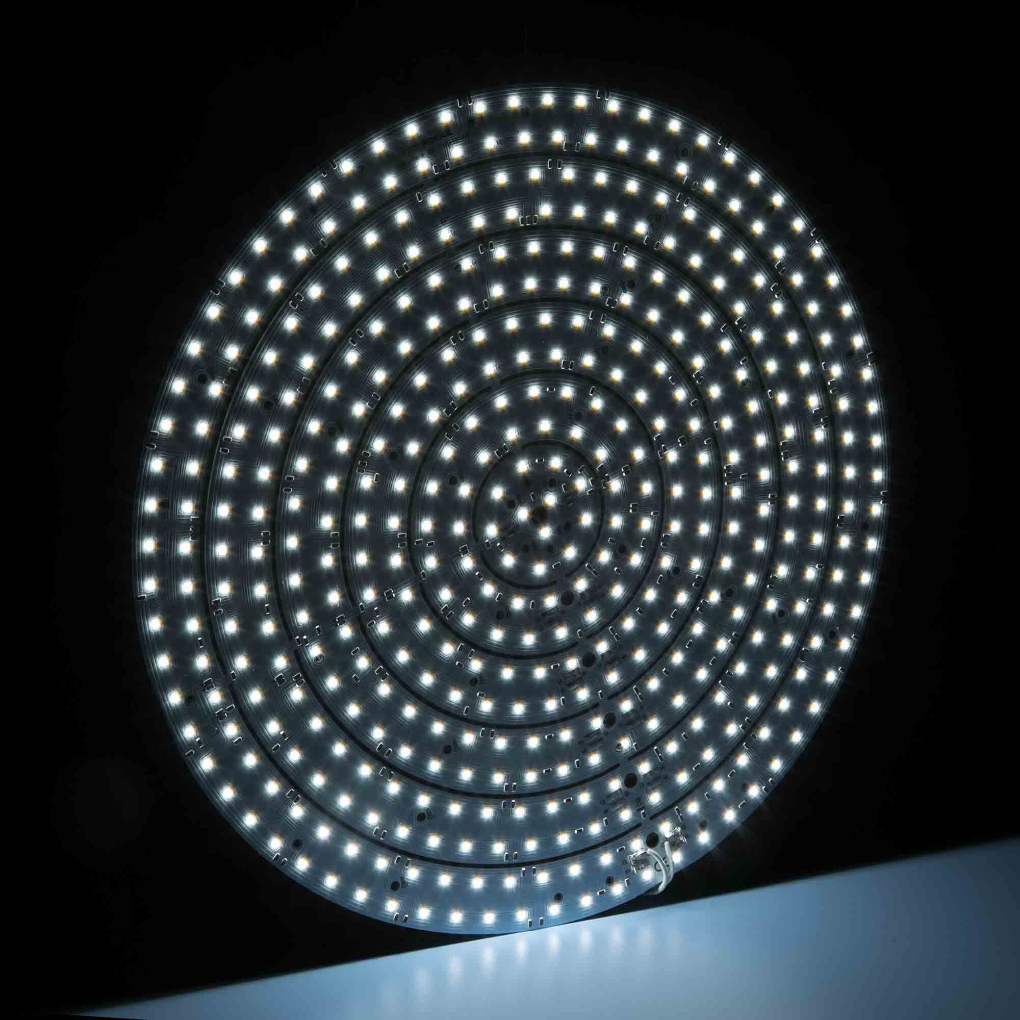 LumiSphere 360 TW Modulo LED rotondo professionale con 5 anelli infrangibili 864 LED 2700K-5700K 4870lm 36W