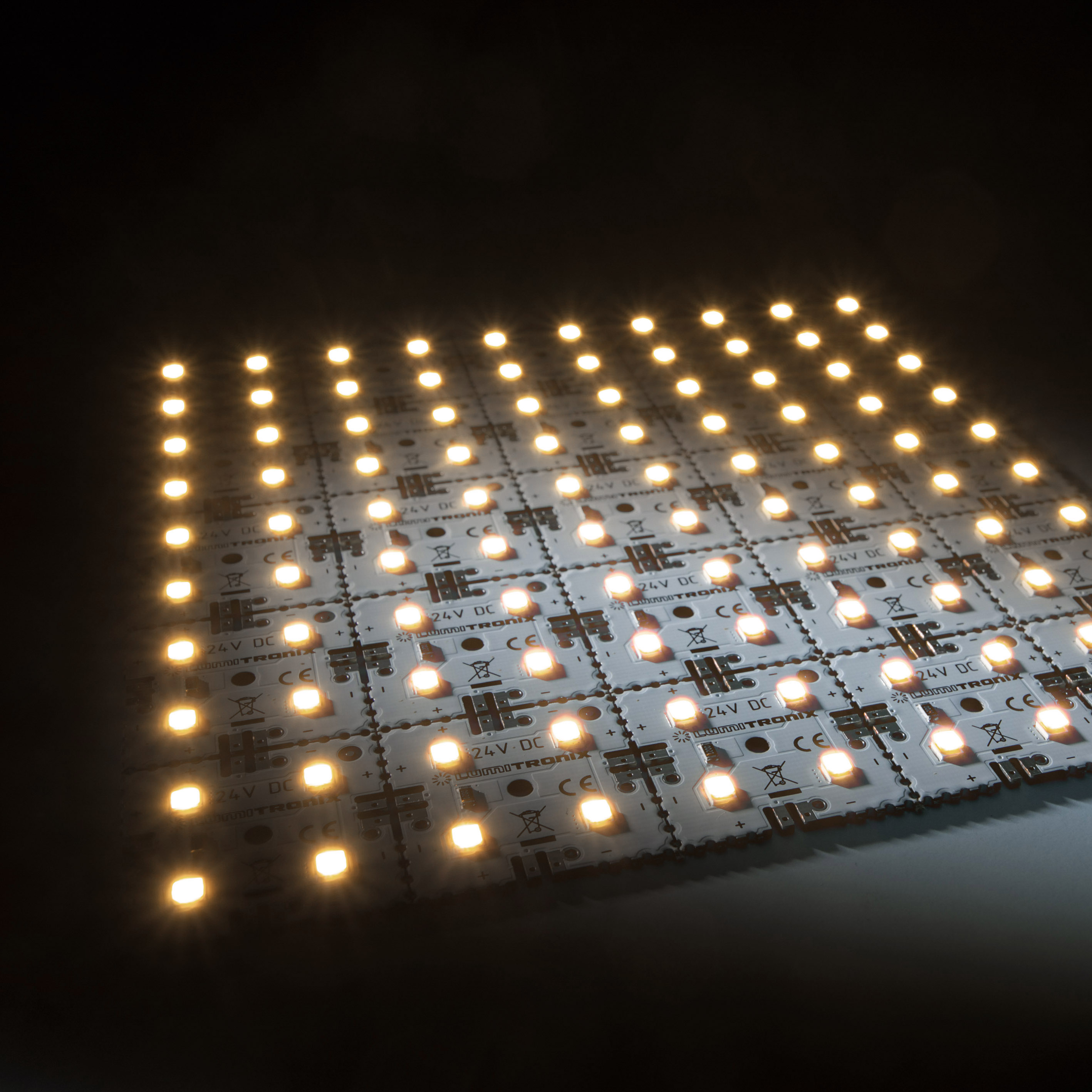 Modulo retroilluminazione Nichia Matrix Mini 25 segmenti (5x5) 100 LED 24V Bianco 2700K 12W 1700lm