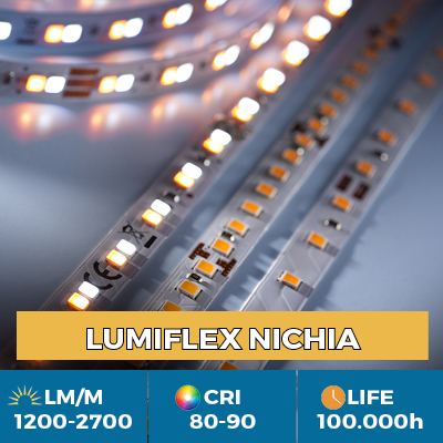 Nichia LED Strips professionali, fino a 2700 lm / m, 5 anni di garanzia