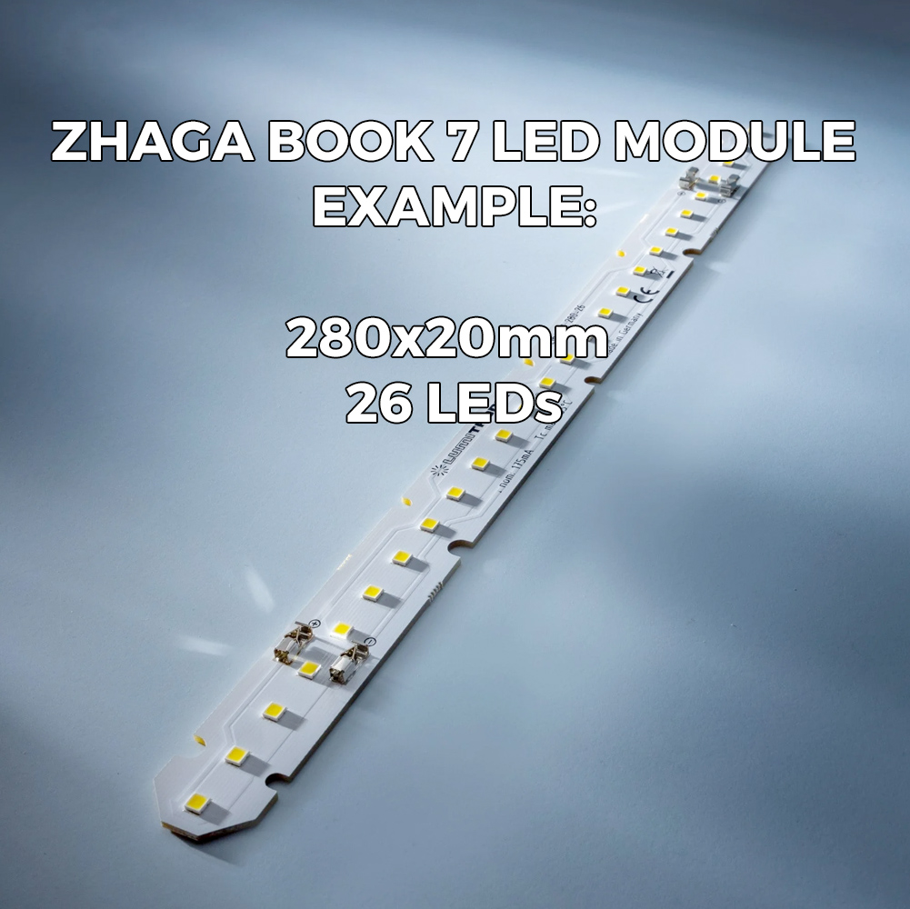 Modulo LED bianco Zhaga Book 7 su misura, Made in Germany, LED Nichia/Cree/Samsung/Seoul, CRI70-99, 1800-7200K, 175-1400mA
