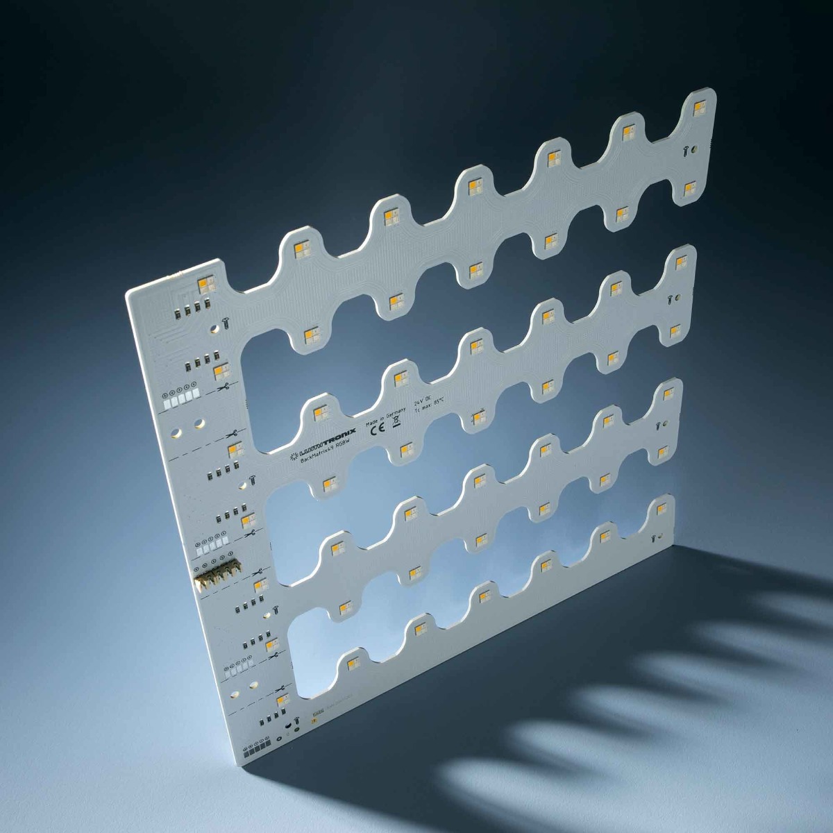 BackMatrix-49-RGBW Modulo LED Nichia configurabile a 4 canali Plug & Play, RGBW, TW, Dynasolis, modulo LED 28x28cm, Made in Germany, 24V