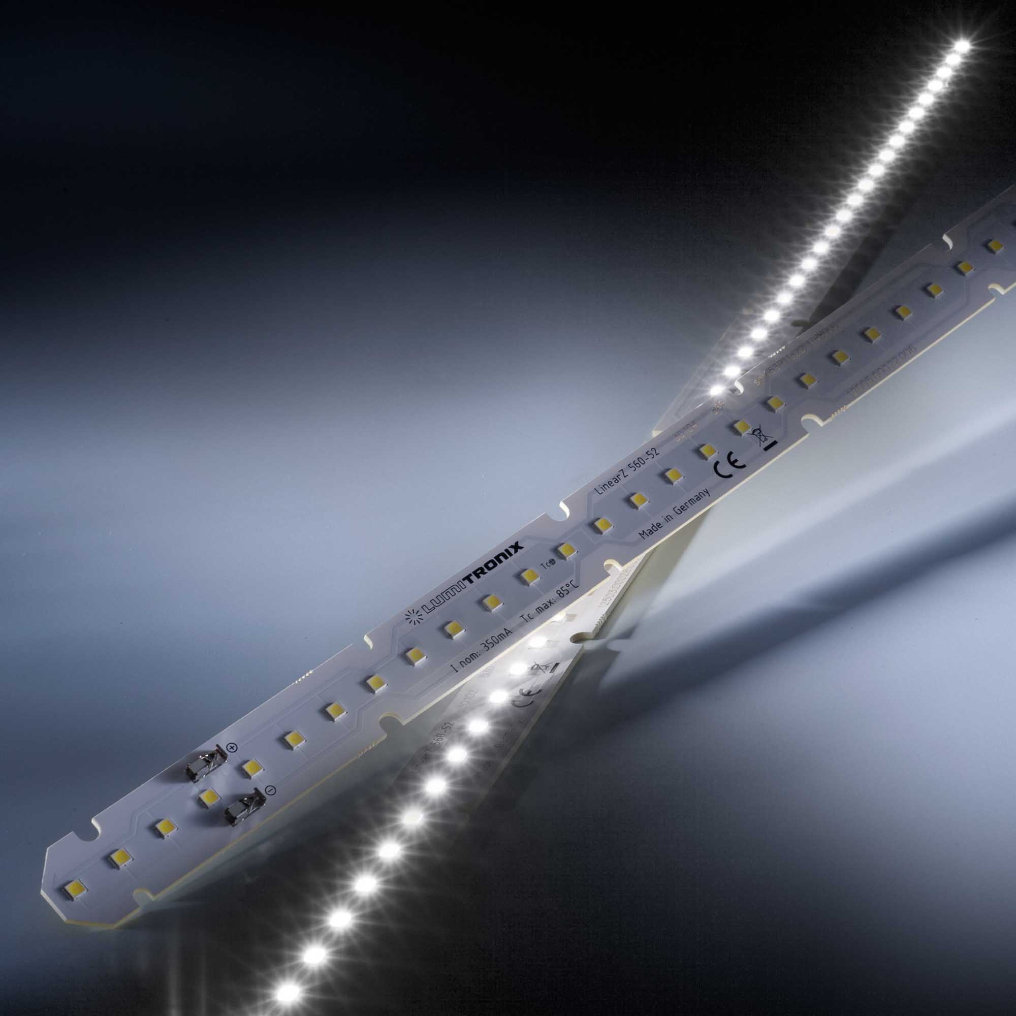 LinearZ 52 Nichia Striscia LED Zhaga Optisolis CRI98+ bianco neutro 5000K 1504lm 350mA 375V 52 LED modulo 56cm (2686lm/m 24W/m)