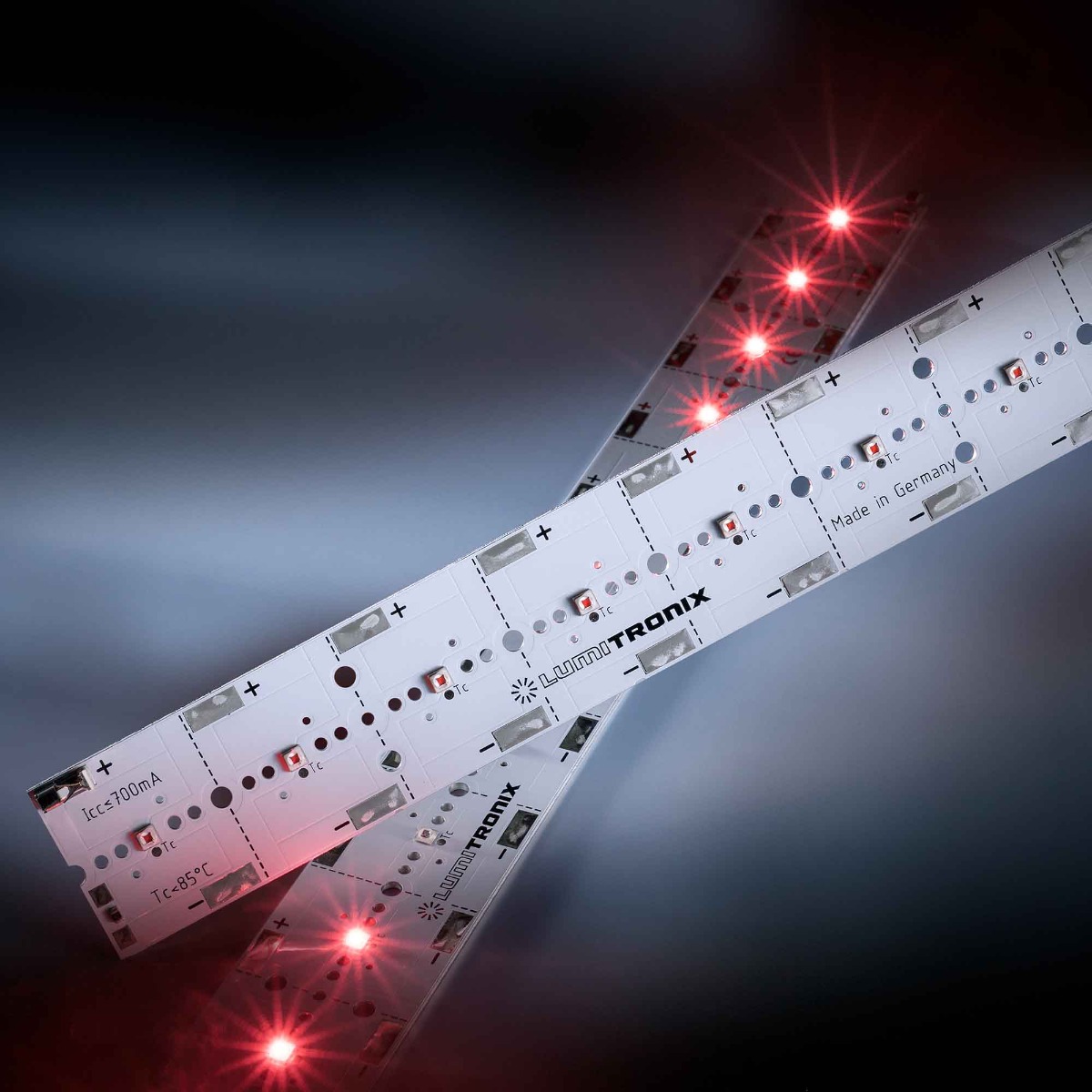 PowerBar Configurabile Nichia LED Aluminium Module 12x Color High Power 1W 219 LED 350mA (fino a 15000lm/m)