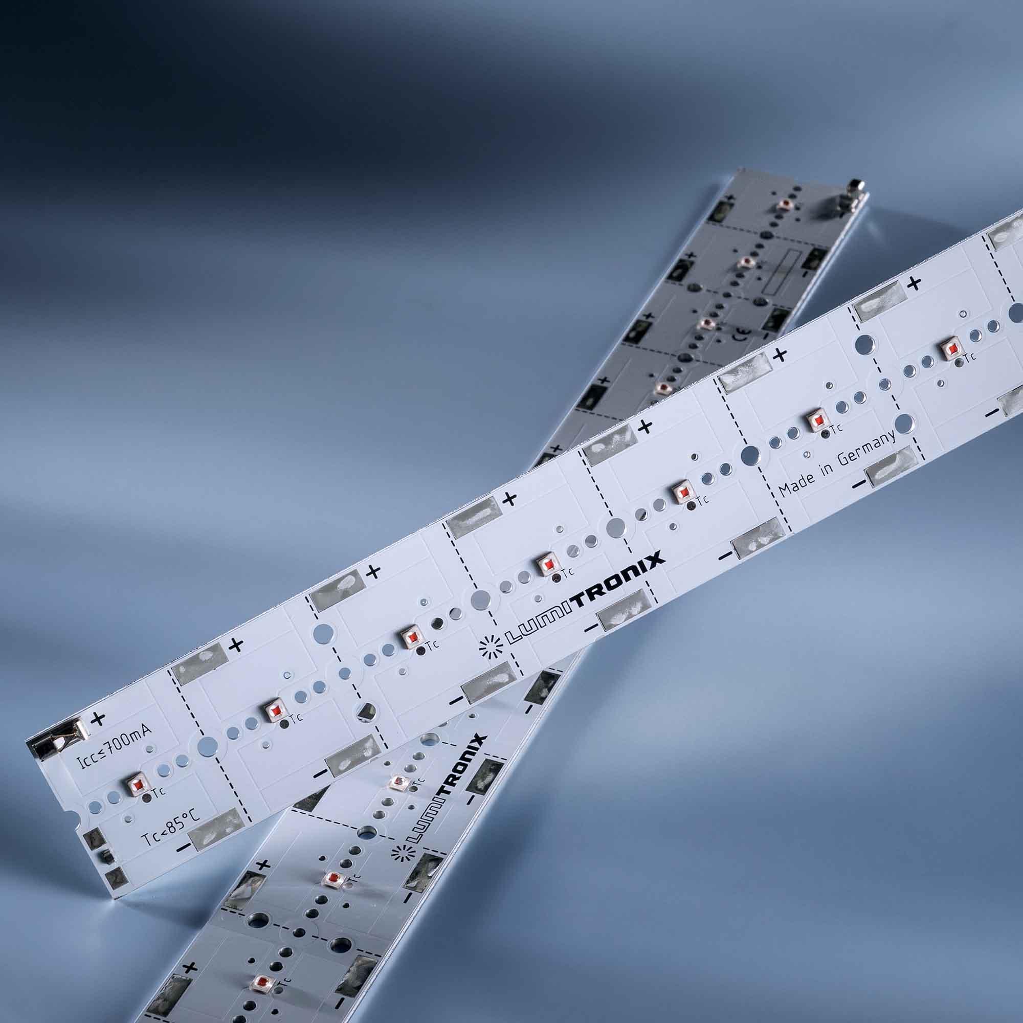 PowerBar V3 LED Modulo alluminio iper-rosso 660nm 700mA 12x Osram Oslon Oslon SSL LED 29cm