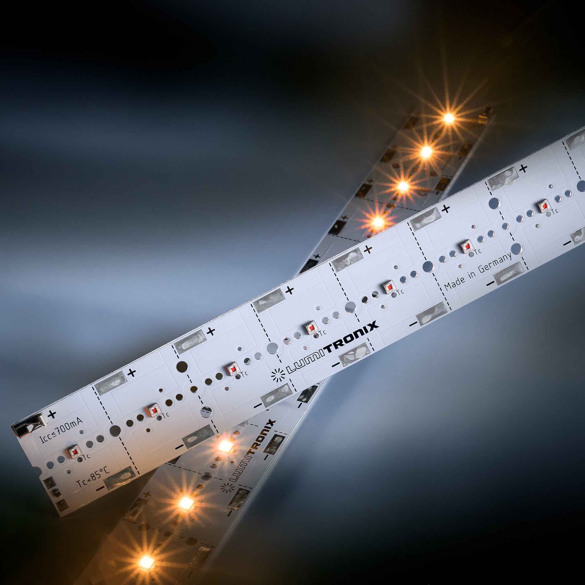 PowerBar V3 LED Modulo in alluminio giallo 590nm 1640lm 700mA 12x Osram Oslon SSL LED 29cm (5656lm/m)