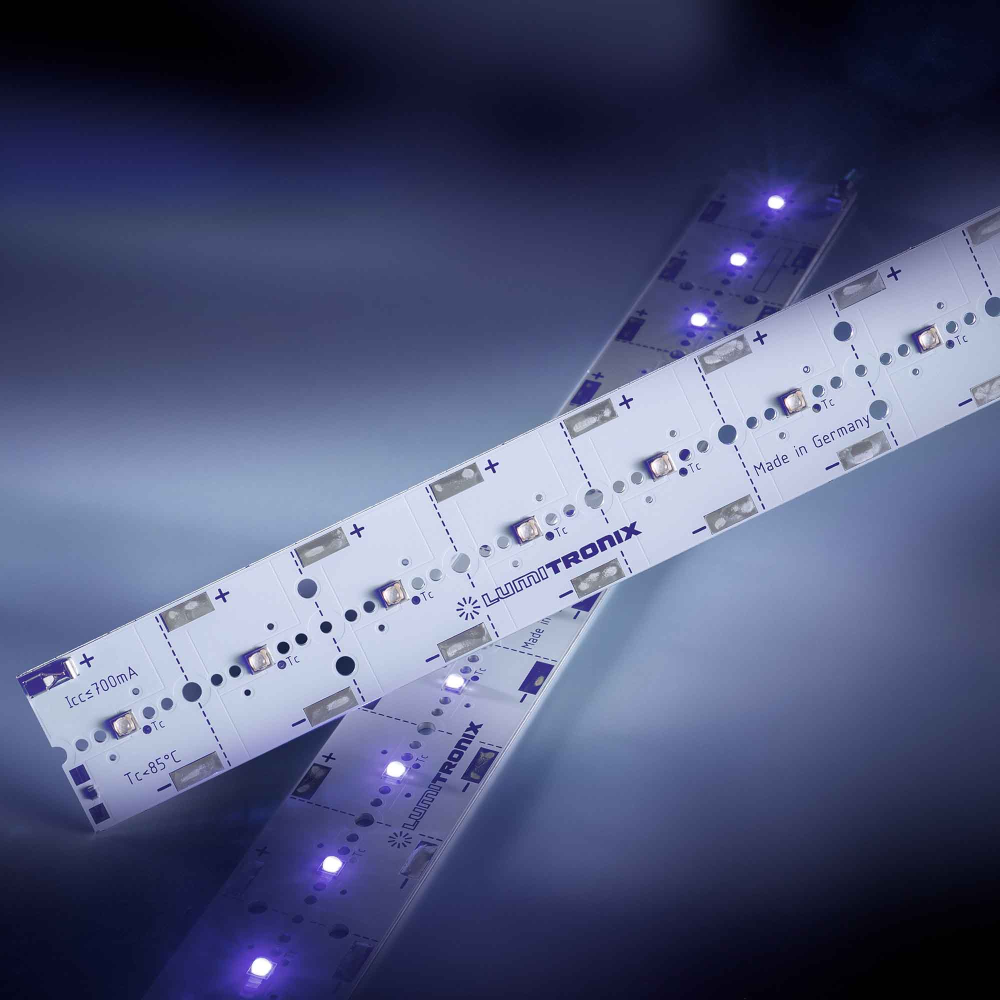 PowerBar V3 LED Modulo in alluminio UV 405nm 700mA 12x Nichia 119 LED 29cm