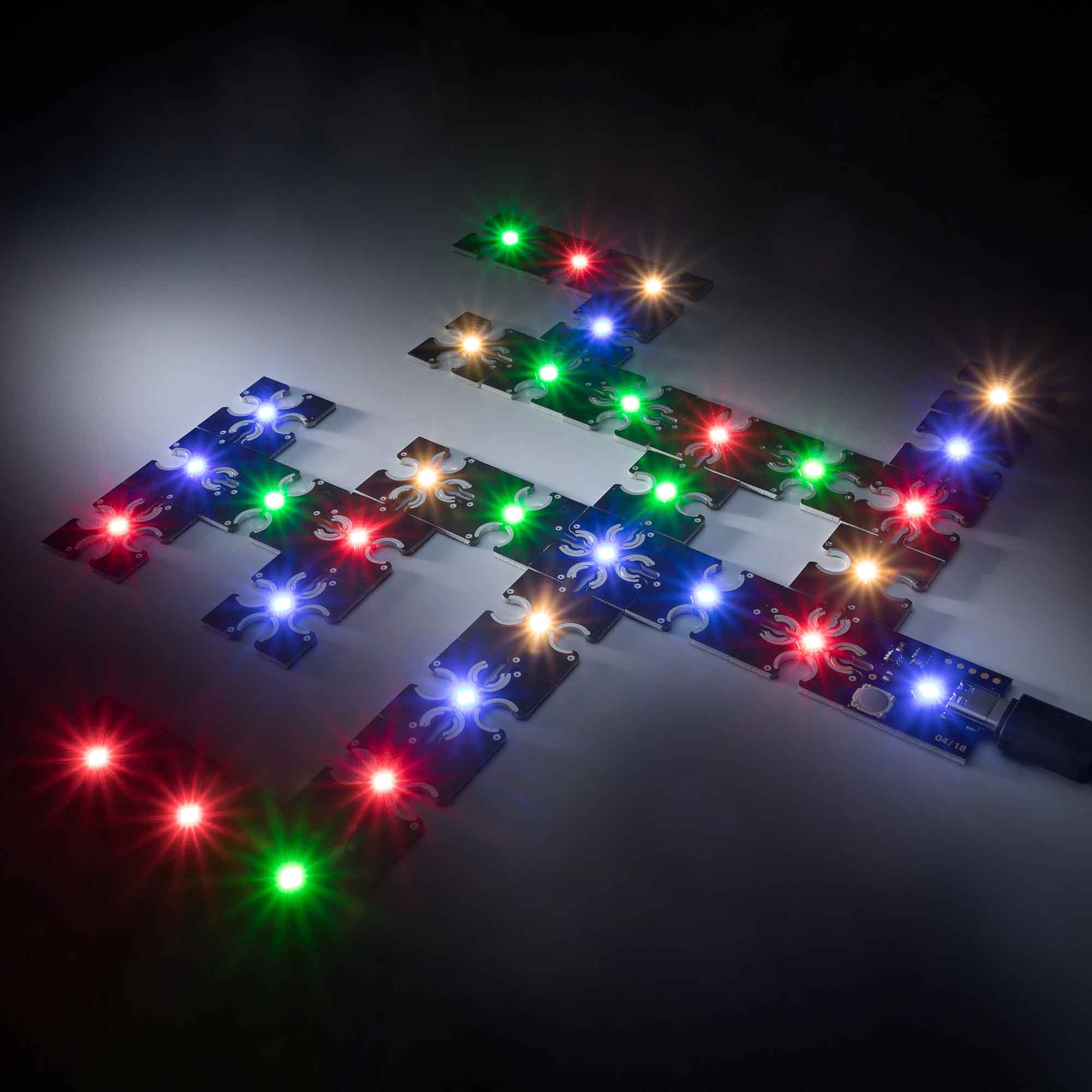 ConextPlay Modulo maschio verde 1 LED 2.5x2.5cm 5V 9lm 0.1W 5V
