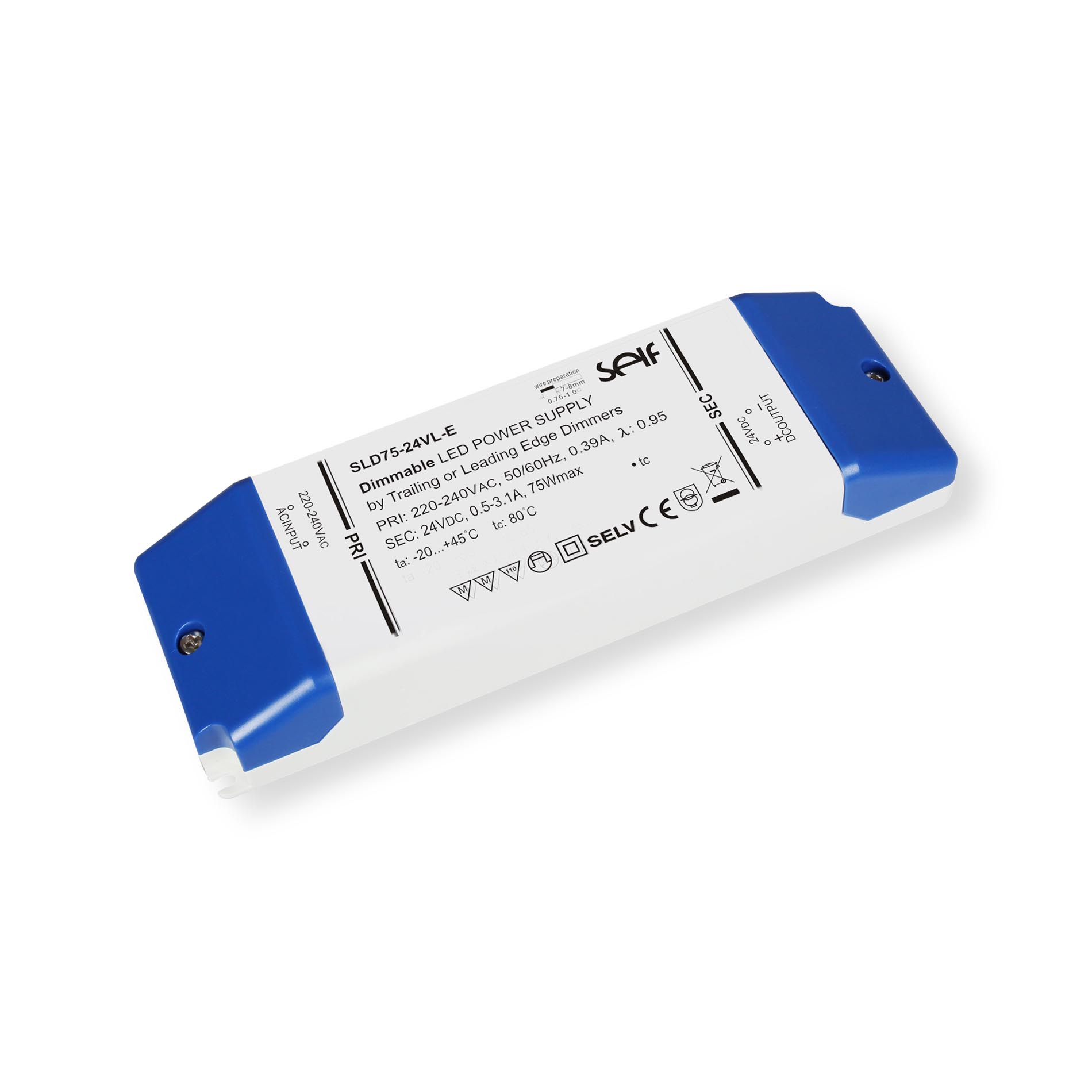 Unità di alimentazione SELF SLD75-24VL-E (24 V - 75 W)