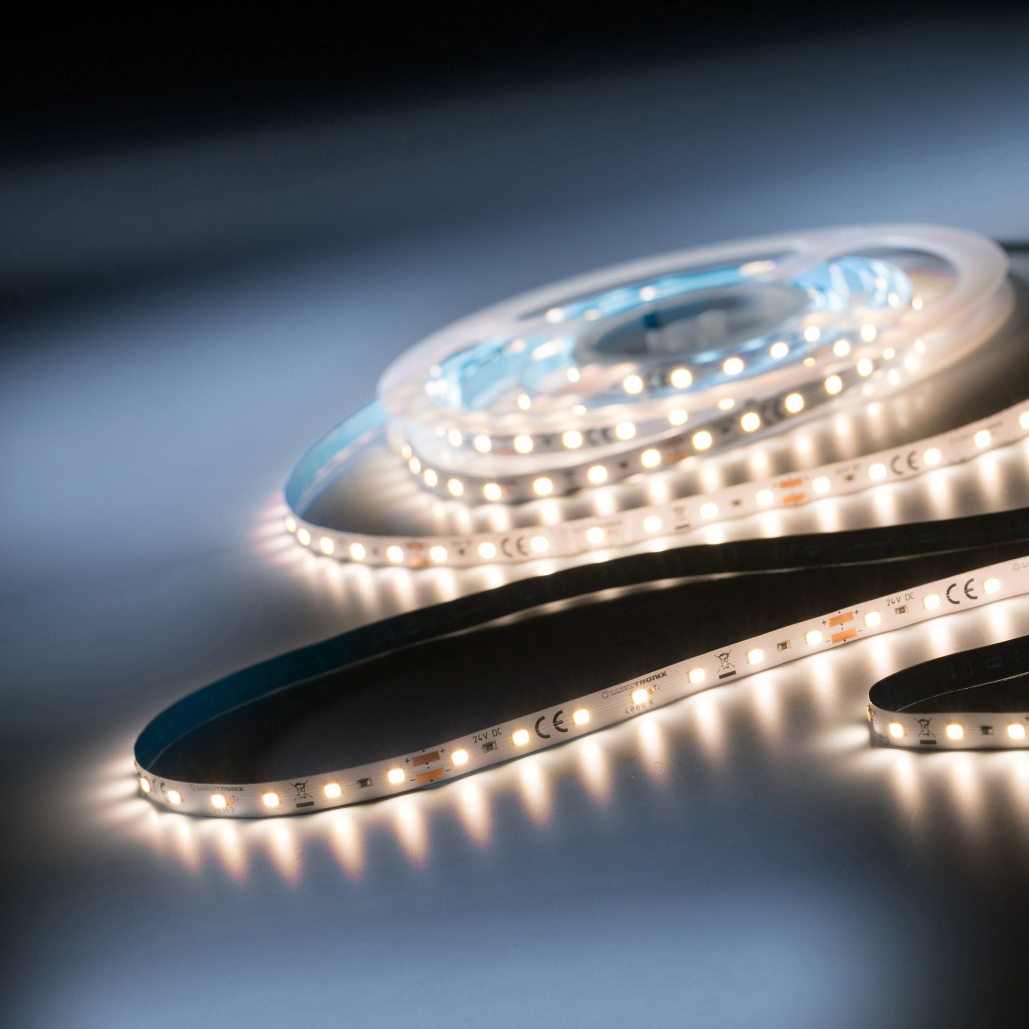 LumiFlex1080 Seoul LED Strip pure white CRI80 4000K 3395lm 24V 70 LEDs/m 5m reel (680lm/m 4.14W/m) 