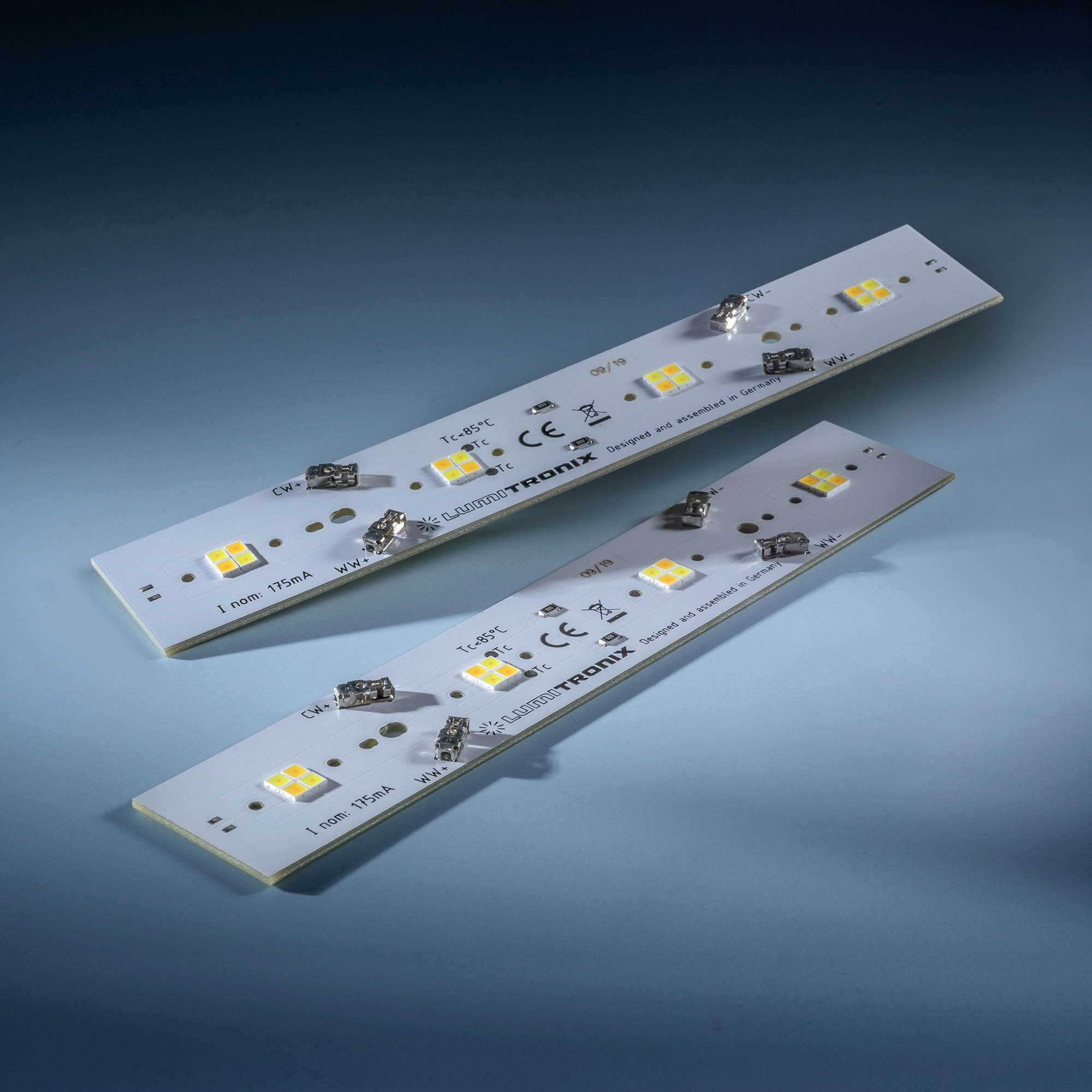 Daisy 16 Nichia LED Strip Tunable White 2700-4000K 360+340lm 175mA 11.5V 16 LED 16cm modulo (fino a 4375lm/m e 25W/m)