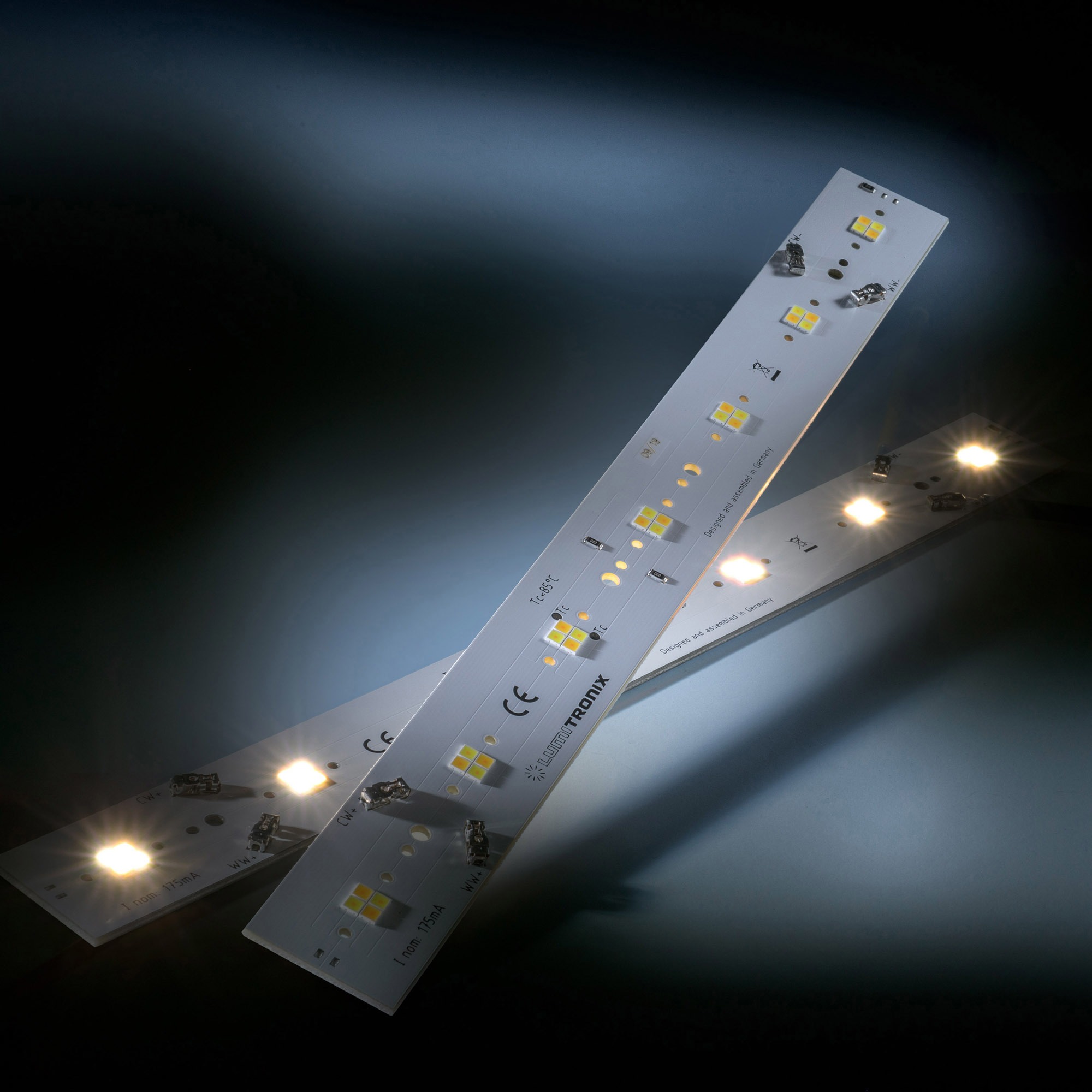Daisy 28 Nichia LED Strip Tunable White 2700-4000K 595+625lm 175mA 20V 28 LED 28cm modulo (fino a 4375lm/m e 25W/m)