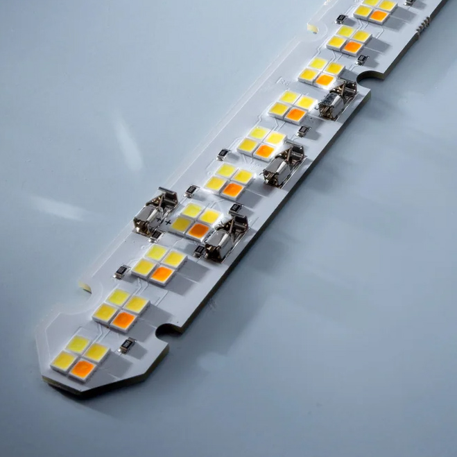 LumiBar-112 Configurabile Multicolore a 3 canali Plug & Play, TW, Dynasolis, RGB, Modulo LED Zhaga 28x2cm, Made in Germany, 24V