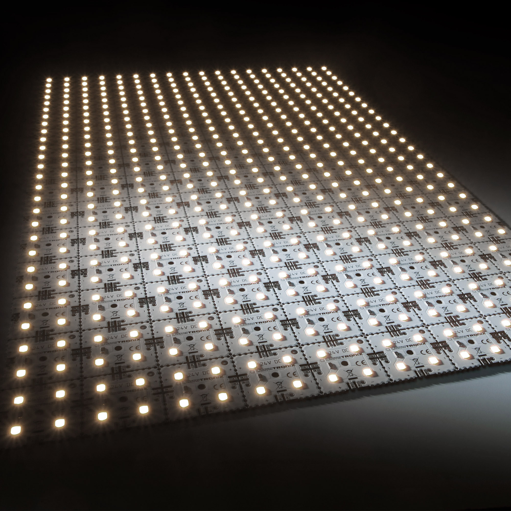 Modulo retroilluminazione Nichia Matrix Mini 126 segmenti (9x14) 504 LED 24V Bianco 3500K 60.5W 9175m