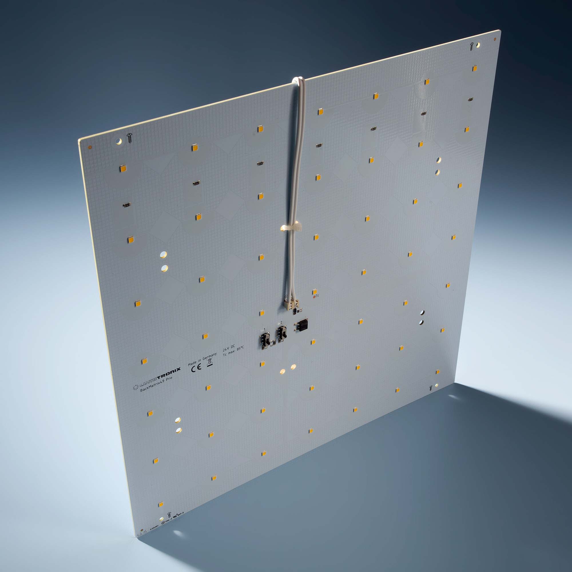Modulo retroilluminazione Nichia BackMatrix 49 Pro 29x29cm 70 LED 24V 120 gradi Bianco 4000K 16.8W 2180lm