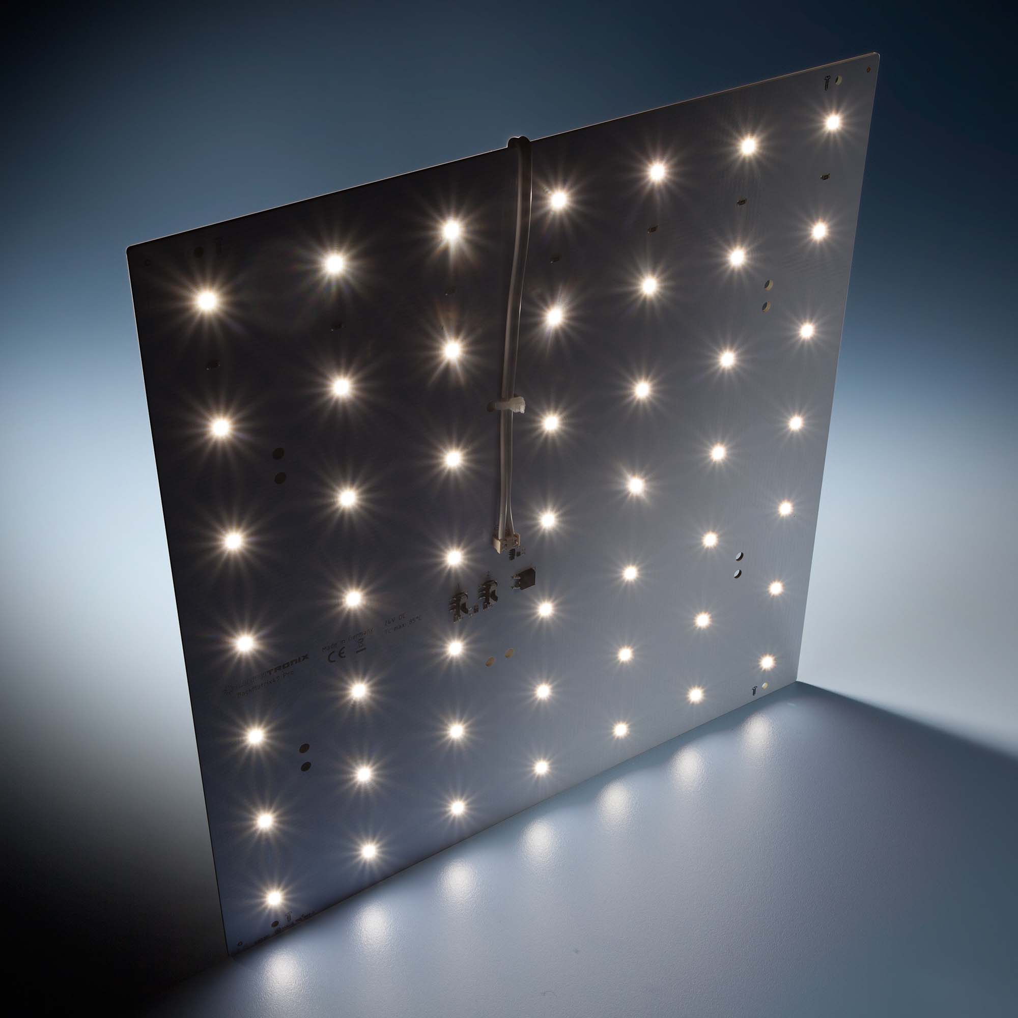 Modulo retroilluminazione Nichia BackMatrix 49 Pro 29x29cm 70 LED 24V 120 gradi Bianco 4000K 16.8W 2180lm