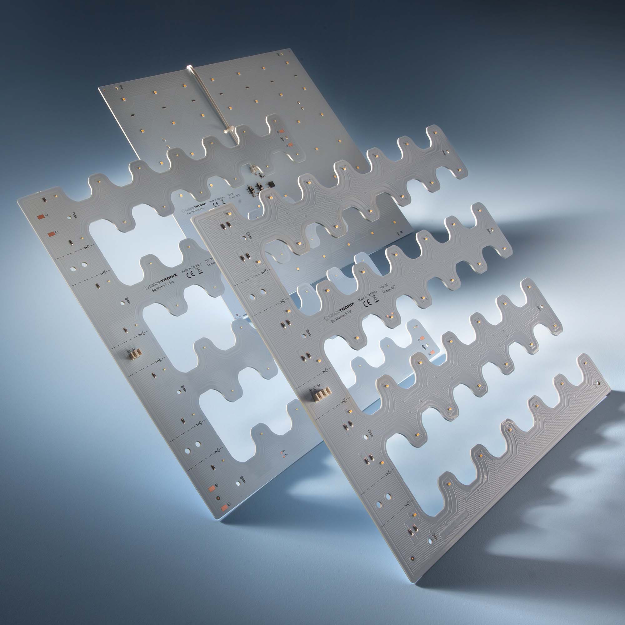 Modulo retroilluminazione Nichia BackMatrix 49 Pro 29x29cm 70 LED 24V 120 gradi Bianco 4000K 16.8W 2180lm