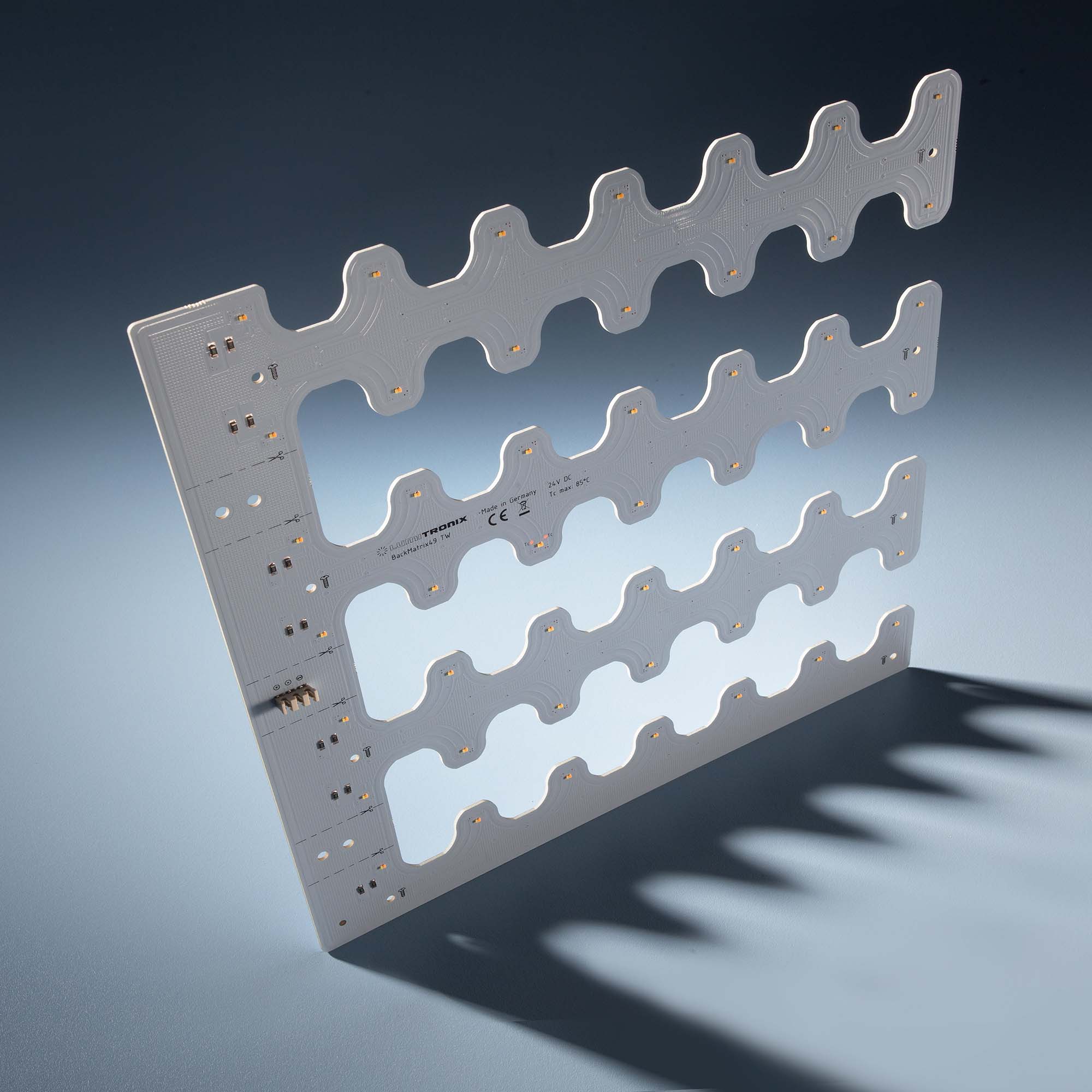 Modulo retroilluminazione Nichia BackMatrix 49 Pro 29x29cm 70 LED 24V 180 gradi Bianco 2700K-6500K 10.8W 2400lm