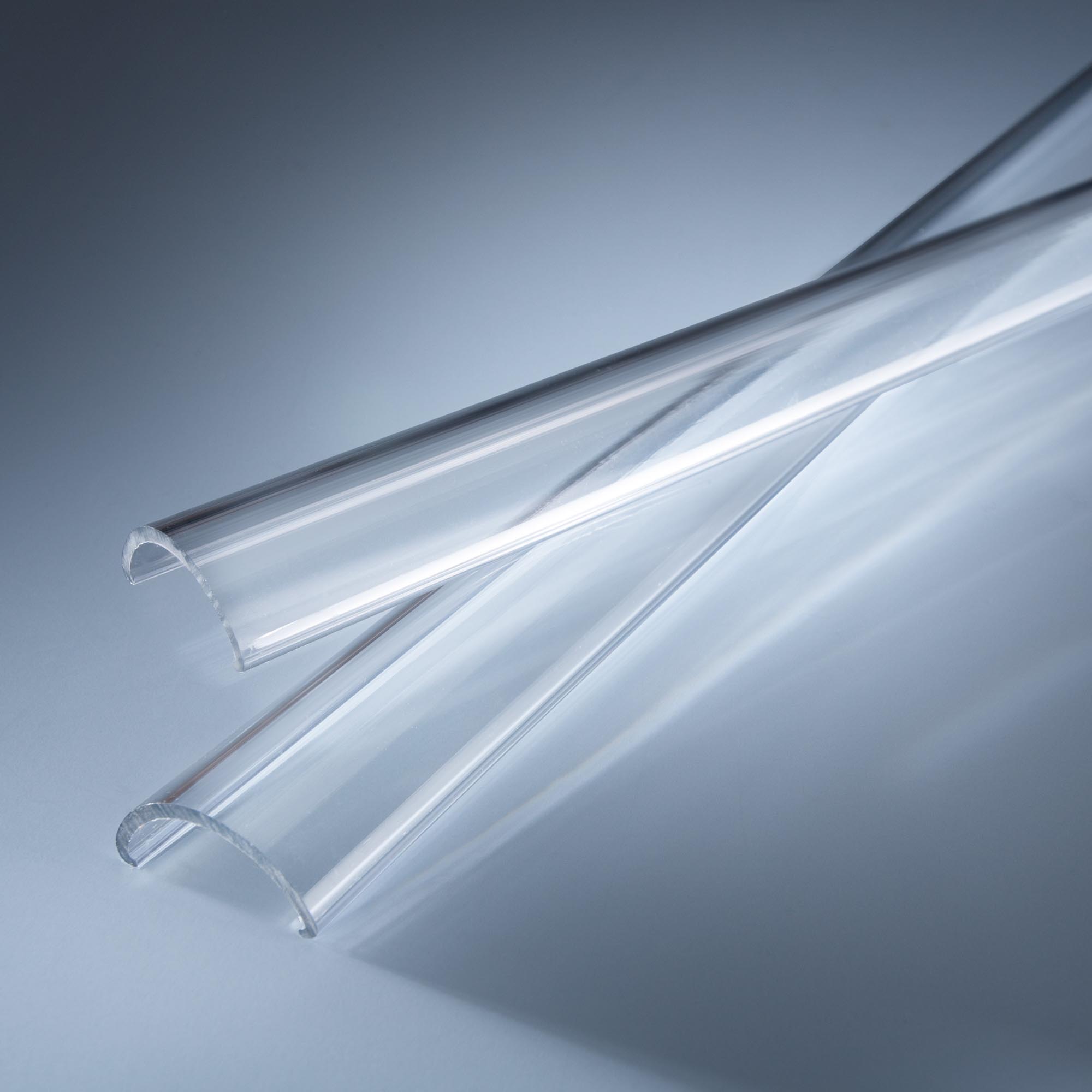 Coperchio trasparente per profilo in alluminio Alumax 60 cm.