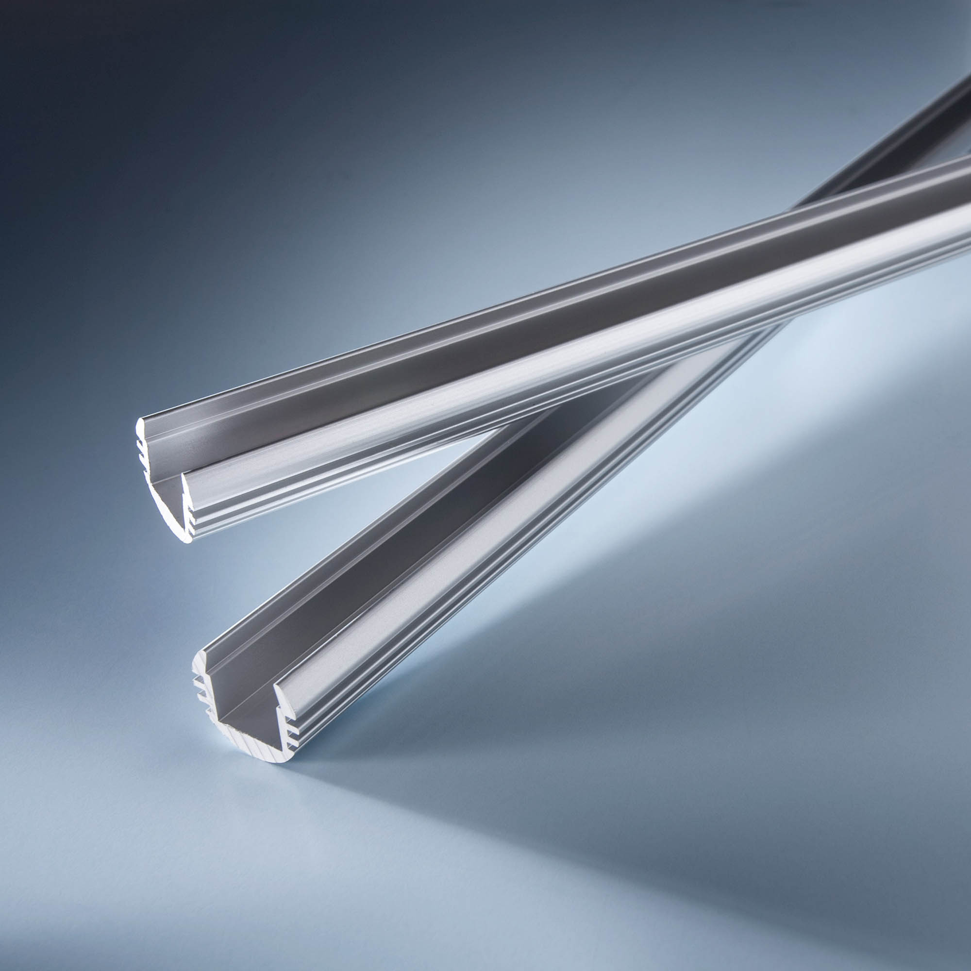 Profilo in alluminio Aluflex rotondo per strisce LED flessibili 102cm