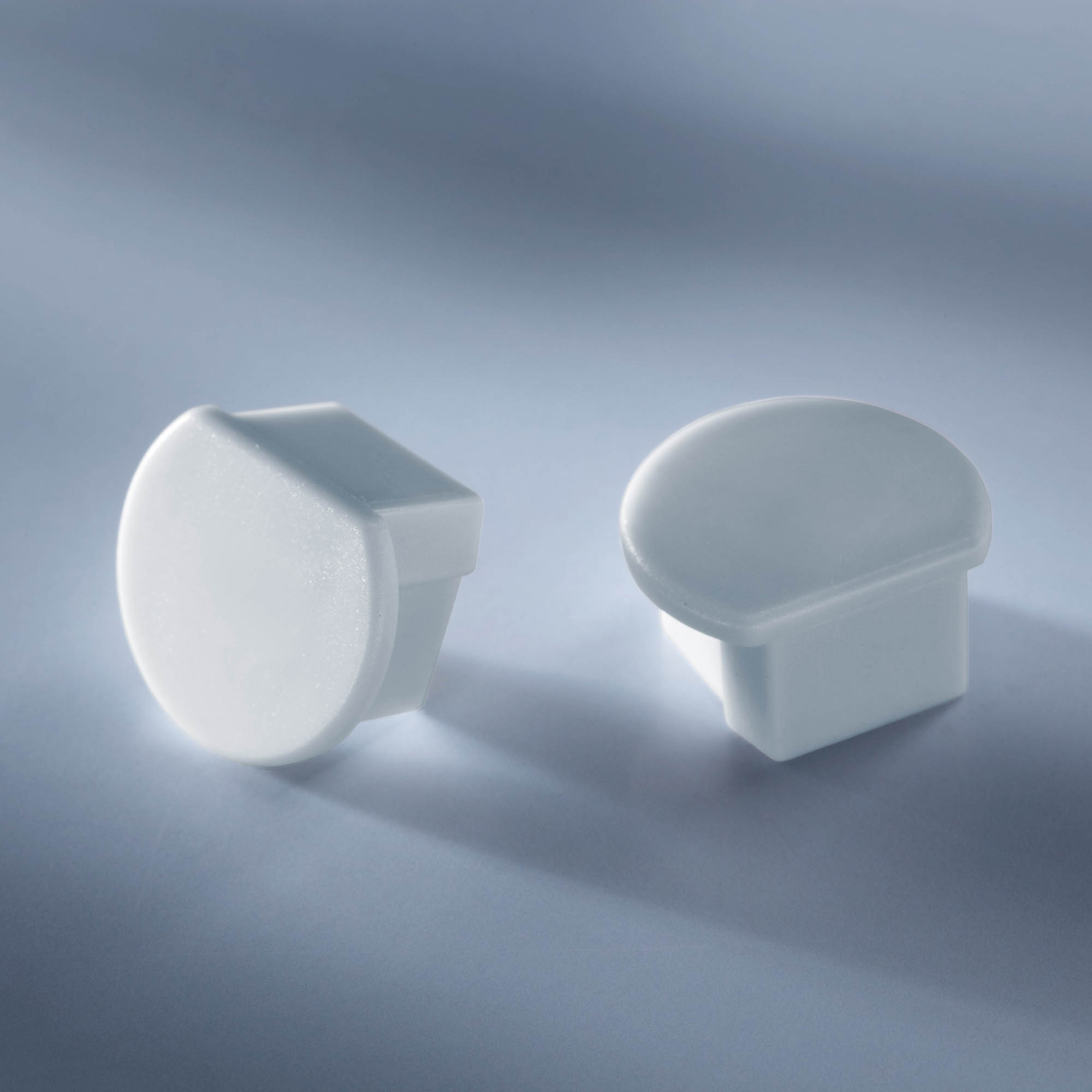 Tappo terminale chiuso per profilo in alluminio Aluflex per strisce LED tondo 1020mm