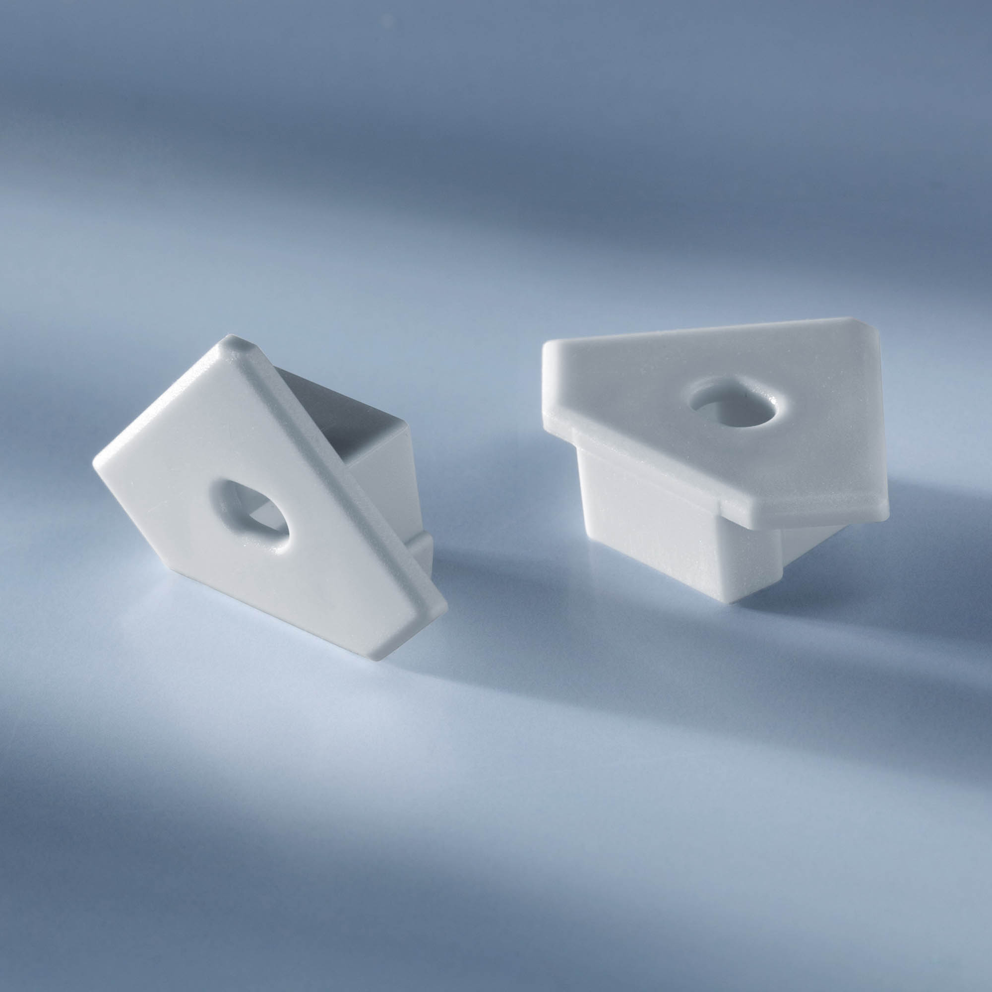 Tappo terminale aperto per profilo in alluminio Aluflex per angolo strisce LED 1020mm