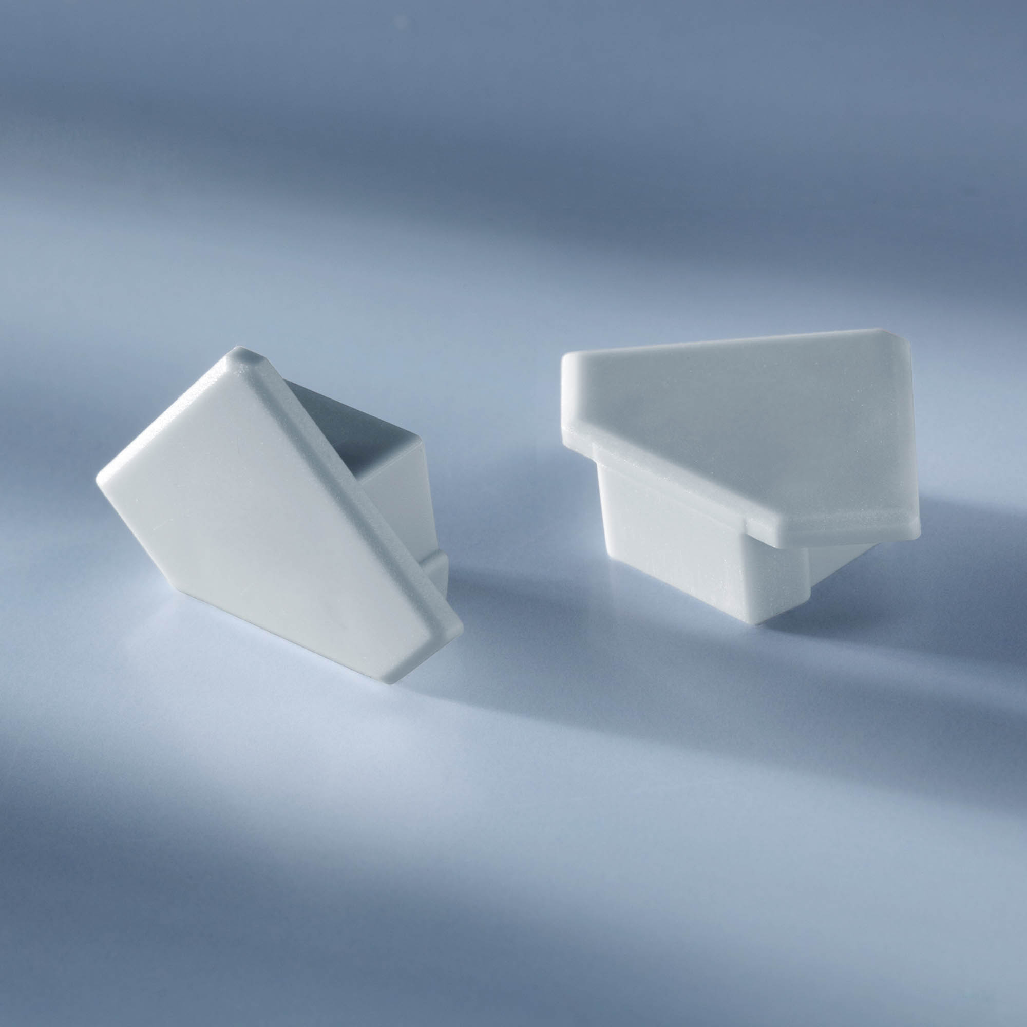 Tappo terminale chiuso per profilo in alluminio Aluflex per angolo strisce LED 1020mm