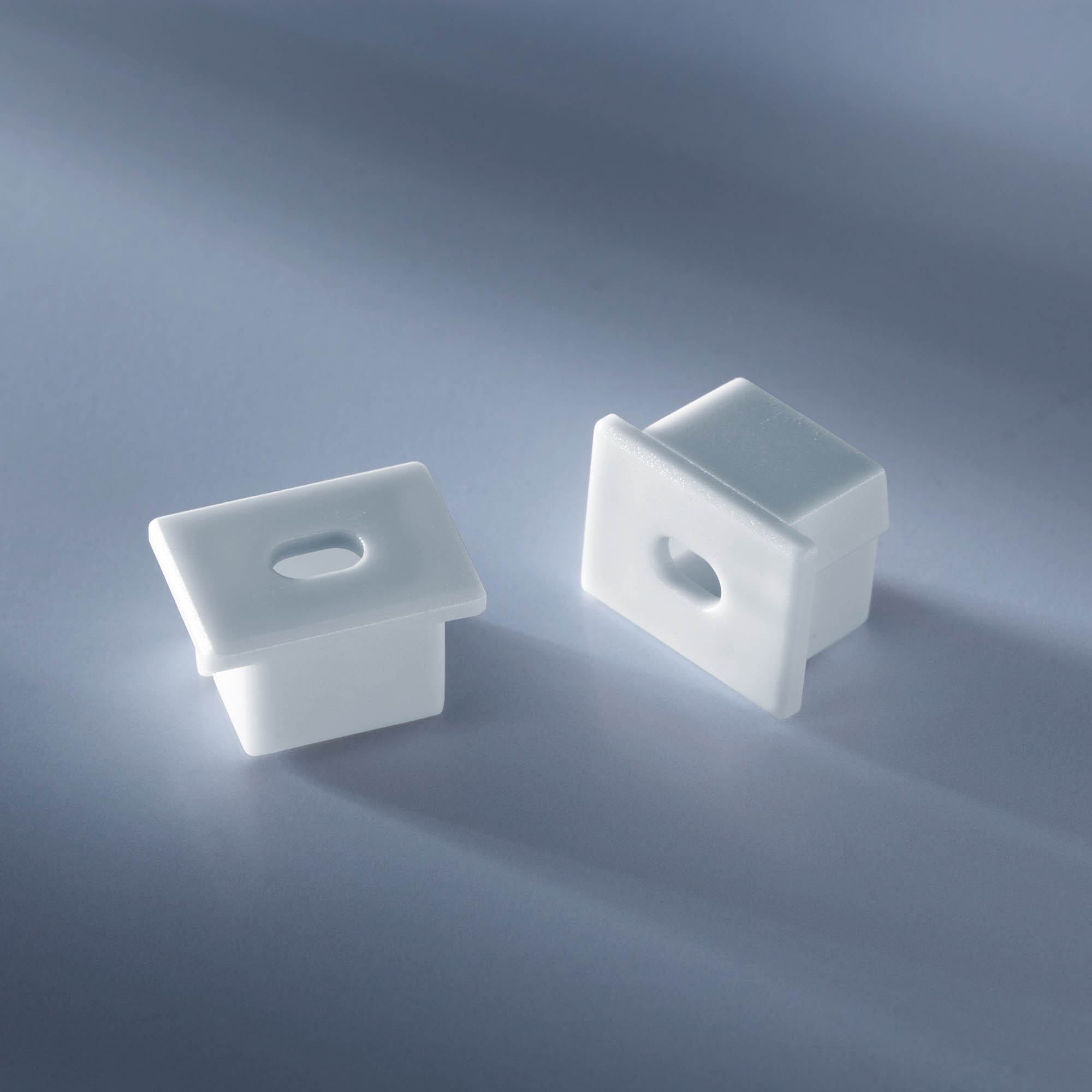 Tappo terminale aperto per profilo in alluminio Aluflex per strisce LED profonde 1020mm