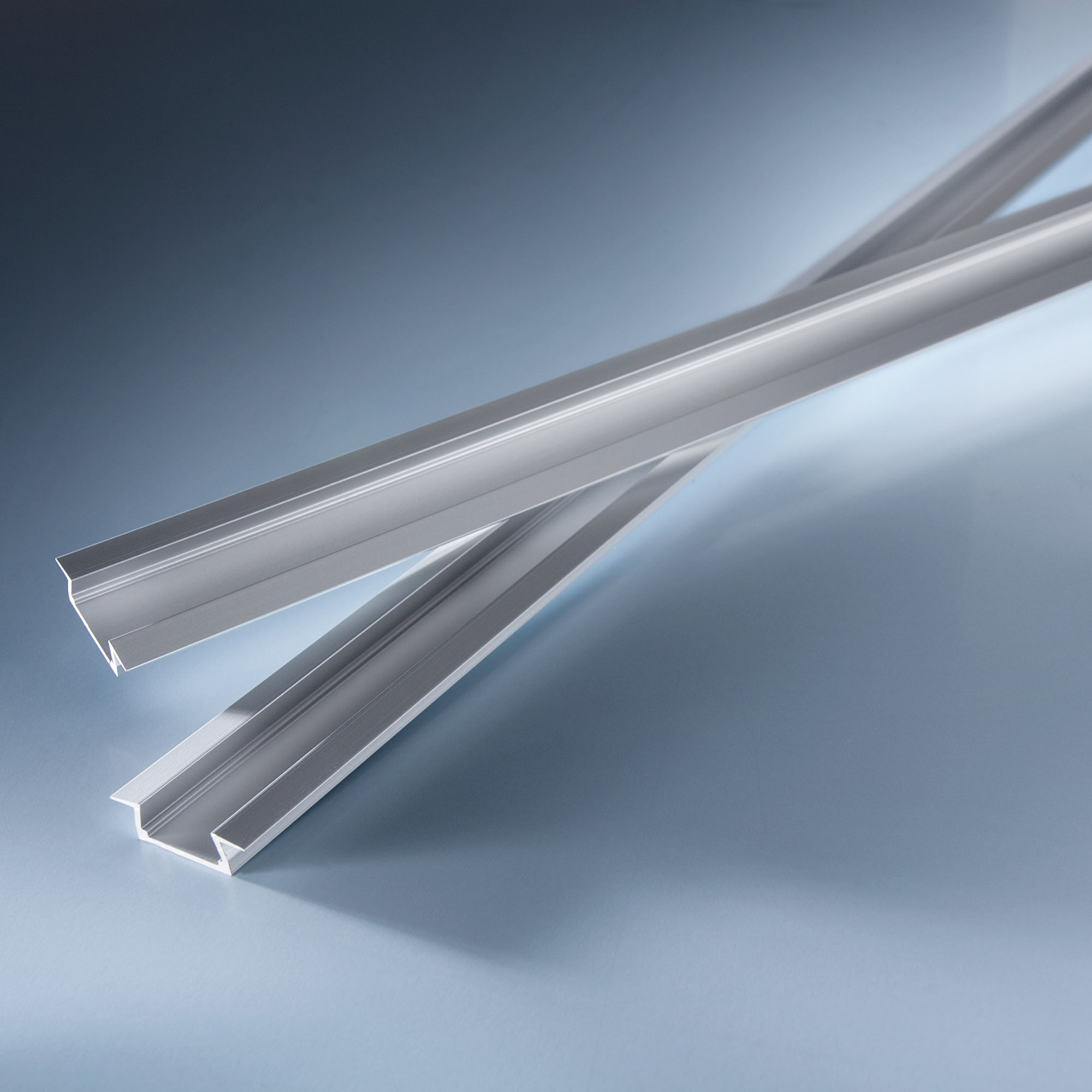 Profilo in alluminio Aluflex flat per strisce LED flessibili 102cm