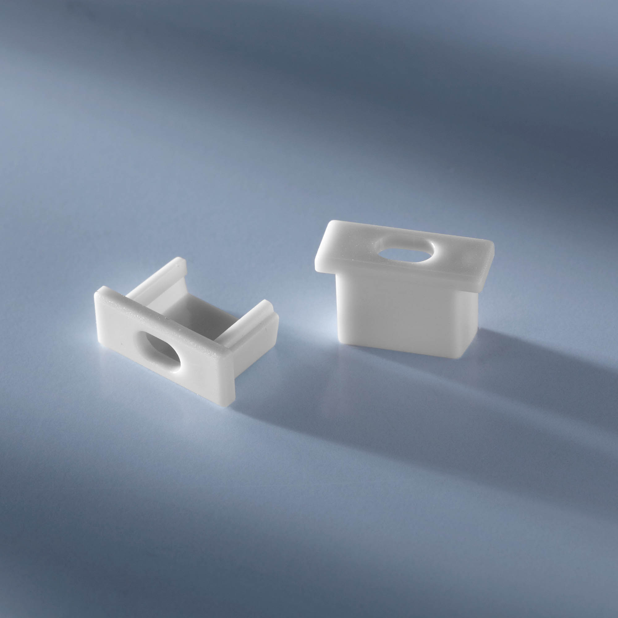 Tappo terminale aperto per profilo in alluminio Aluflex per strisce LED altezza bassa 1020mm