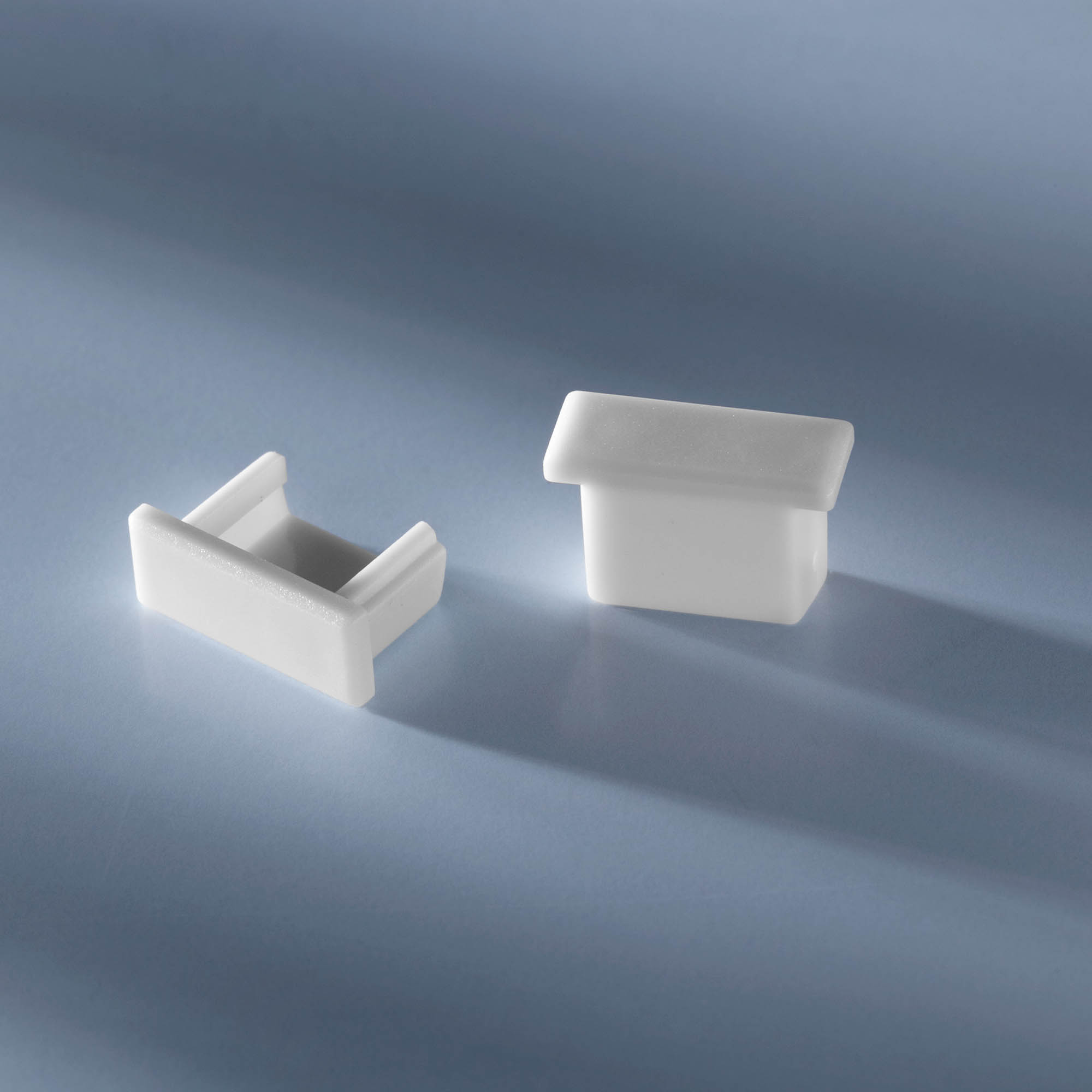 Tappo terminale chiuso per profilo in alluminio Aluflex bassa altezza 1020mm