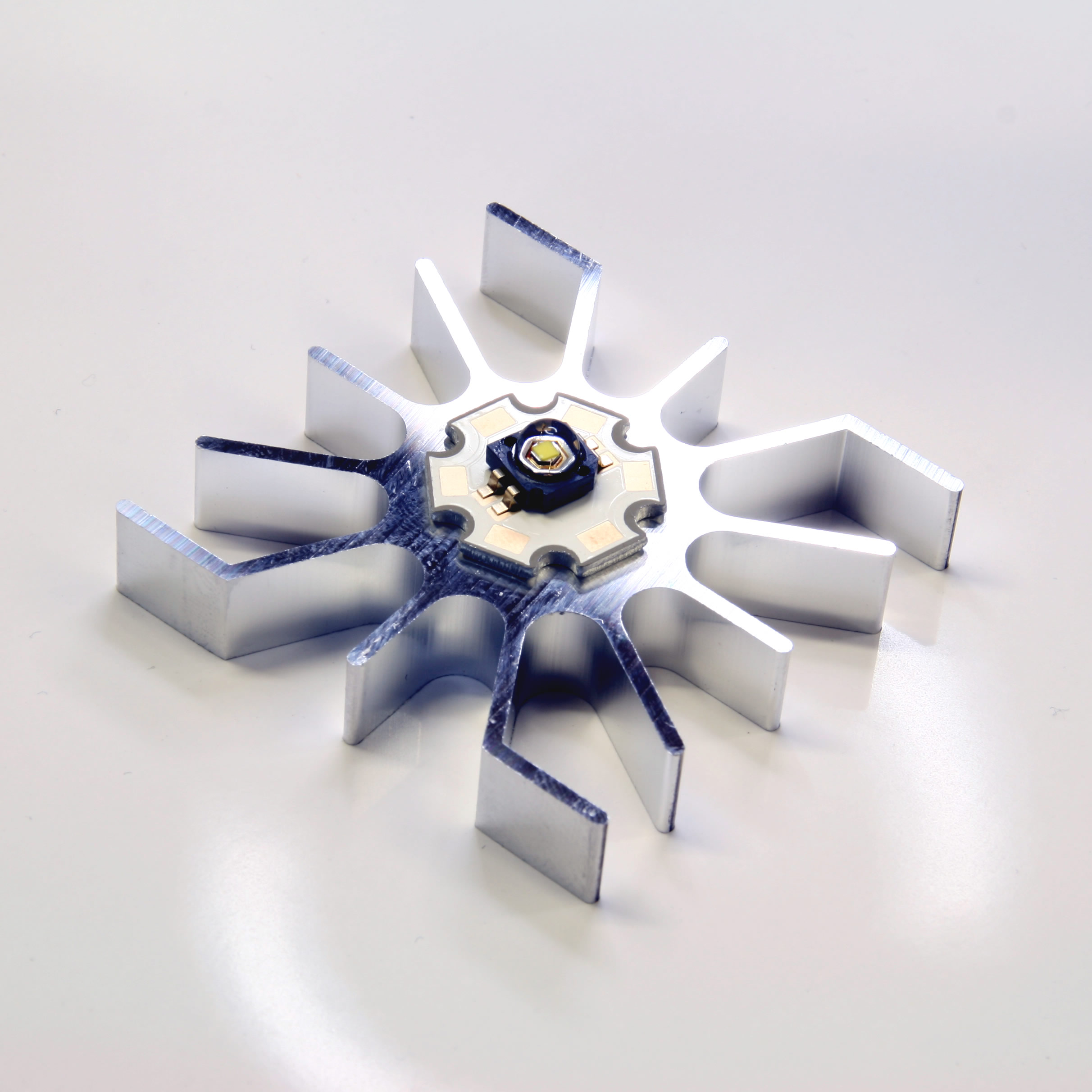 Dissipatore 51 x 51 per LED ad alta potenza max. 3 Watt