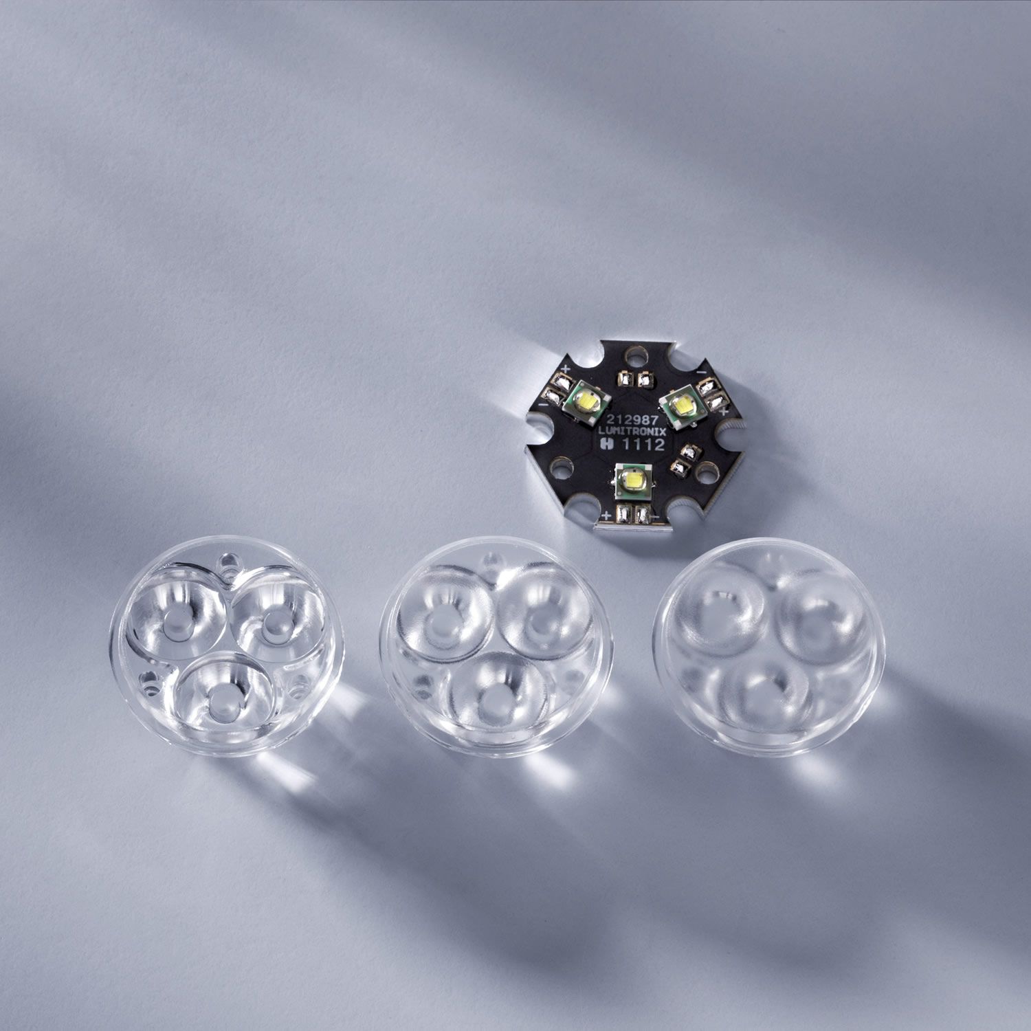 Ledil Triplobiettivo 218mm per Cree XP-E/XP-G