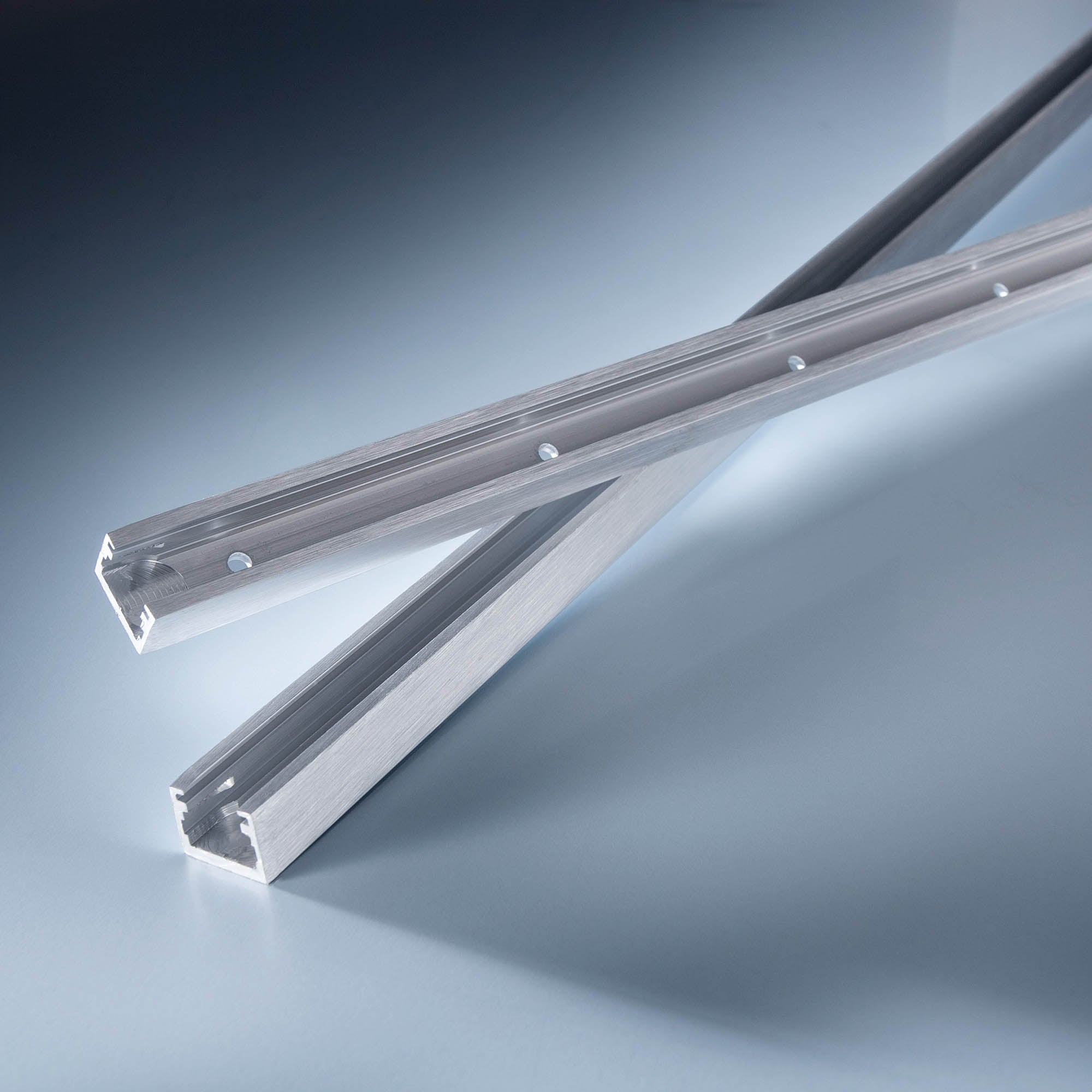 Alubar Aluminum profile  chrome for Multibar LED strips 50cm anodised