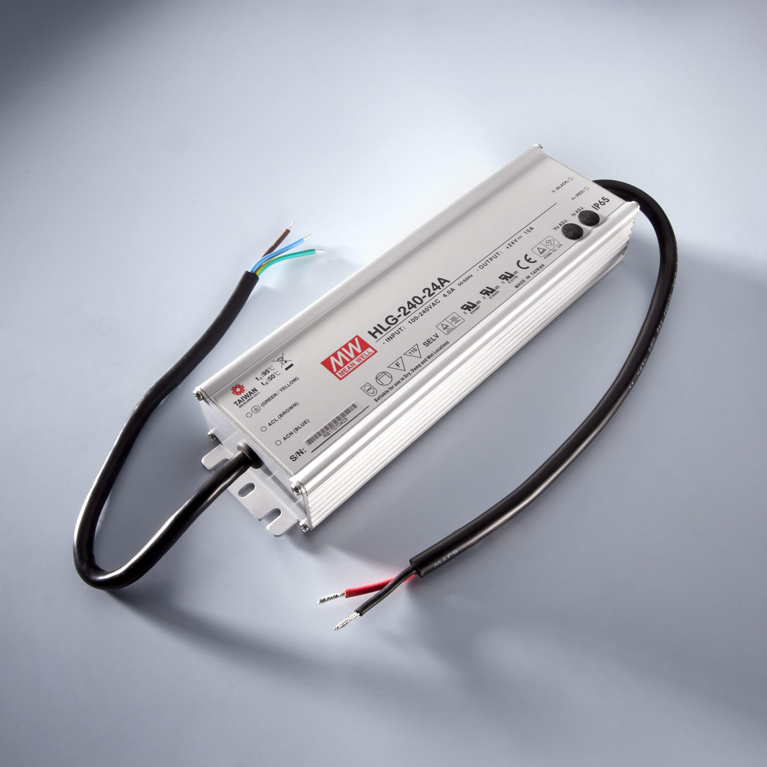 Alimentazione a tensione costante MEAN WELL HLG-240H-12B IP67 da 230V a 12V 16A 192W DIM