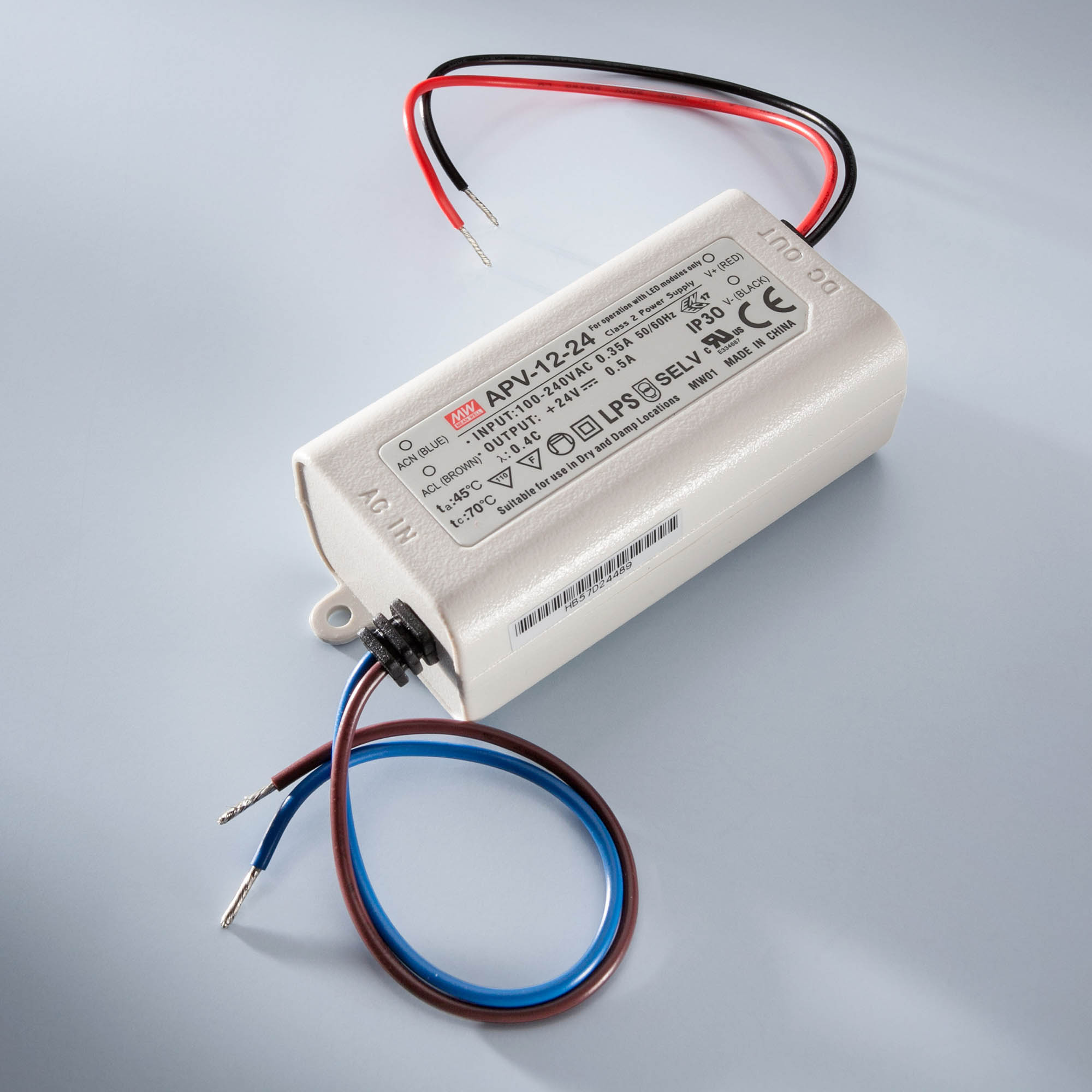 Alimentazione a tensione costante MEAN WELL APV-12-24 IP20 da 230V a 24V 5A 12W