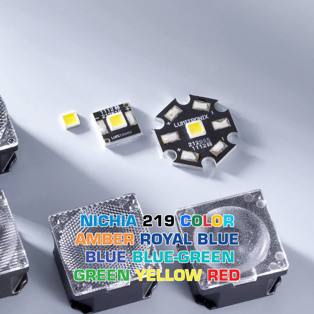 Modulo LED Nichia 219 a stella o quadrato configurabile Colore Alta potenza 1W 219 LED 350mA (fino a 500lm)
