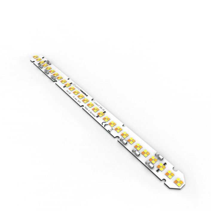 LumiBarTW-112-4098+ Striscia LED Toshiba-SSC TW Zhaga Sunlike spettro completo CRI98 bianco 2700K+3500+5000K 990lm 24V 112 LED 28cm modulo (3500lm/m 40W/m)