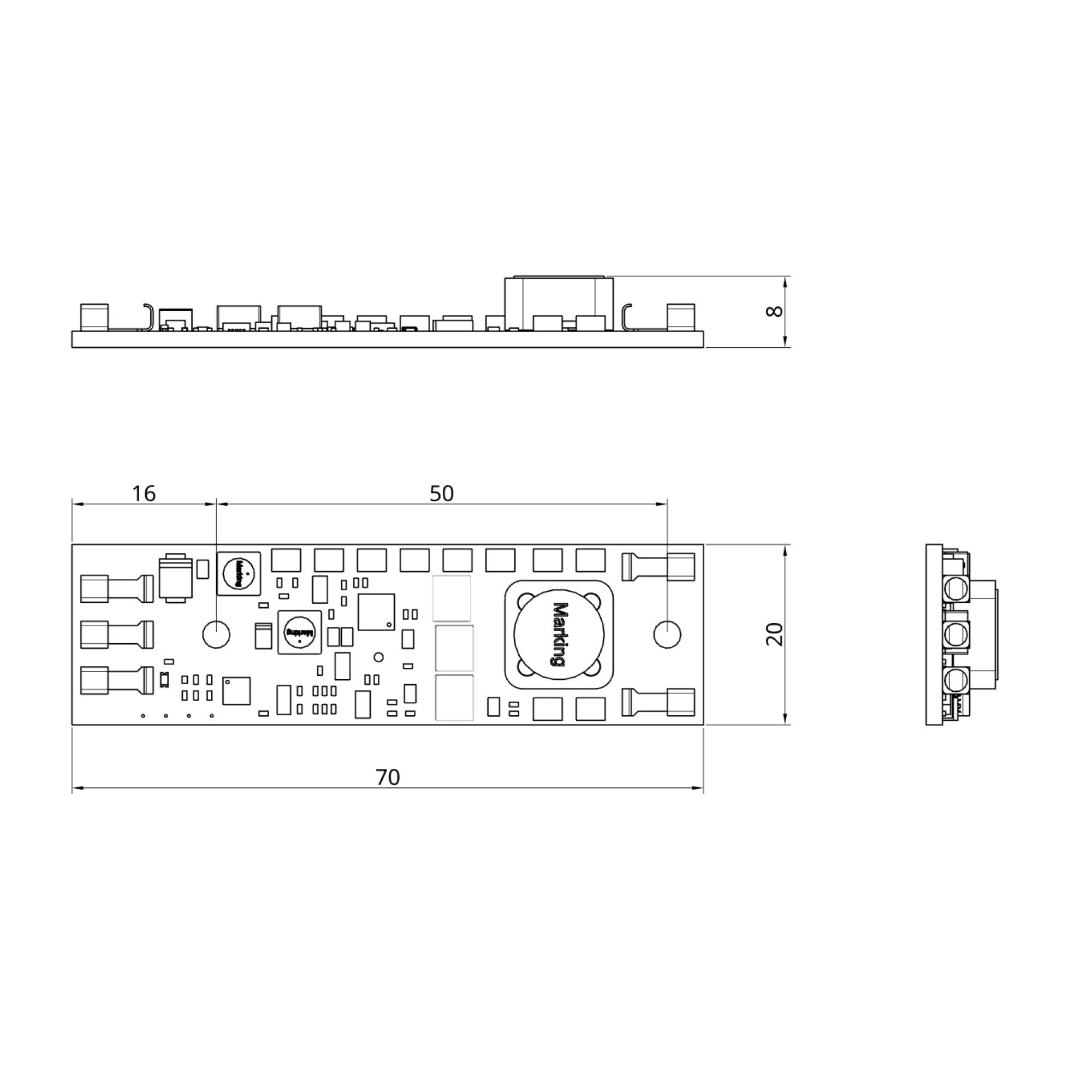 LEDIM/D2 TouchDim LED Driver 1000mA 6-24VDC to 5-22VDC DIM flicker-free - view 3