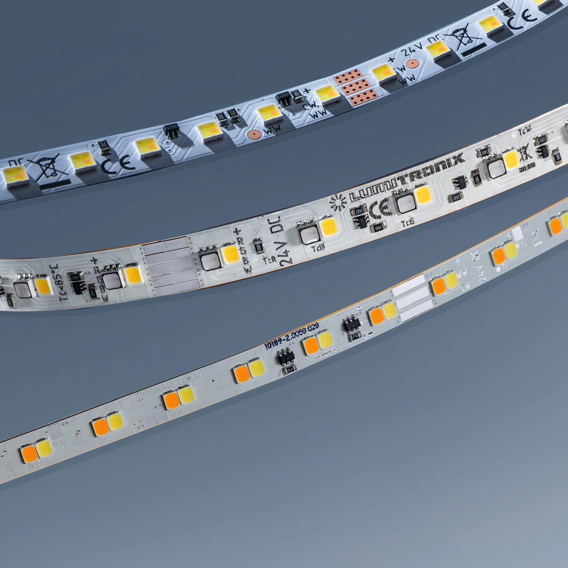 Striscia LED flessibile LumiFlex RGB-TW su misura, Made in Germany, TW, Dynasolis, RGBW, RGB+TW, Made in Germany, 12/24/48V 5-50m di lunghezza, 5-20mm di larghezza