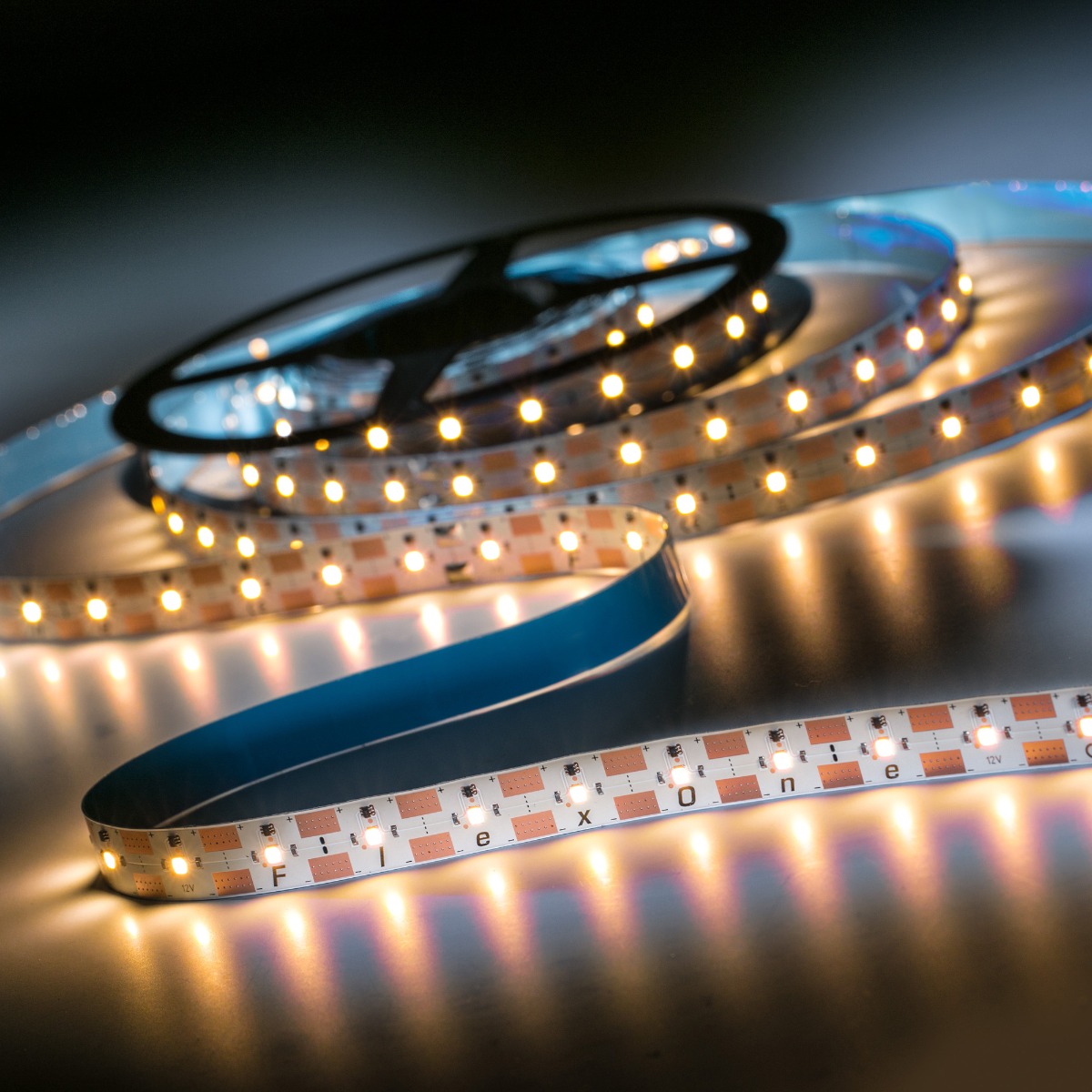 FlexOne3080 Samsung LED Strip bianco caldo 2700K 11825lm 12V 50 LEDs/m 5m reel (2365lm/m 30W/m)