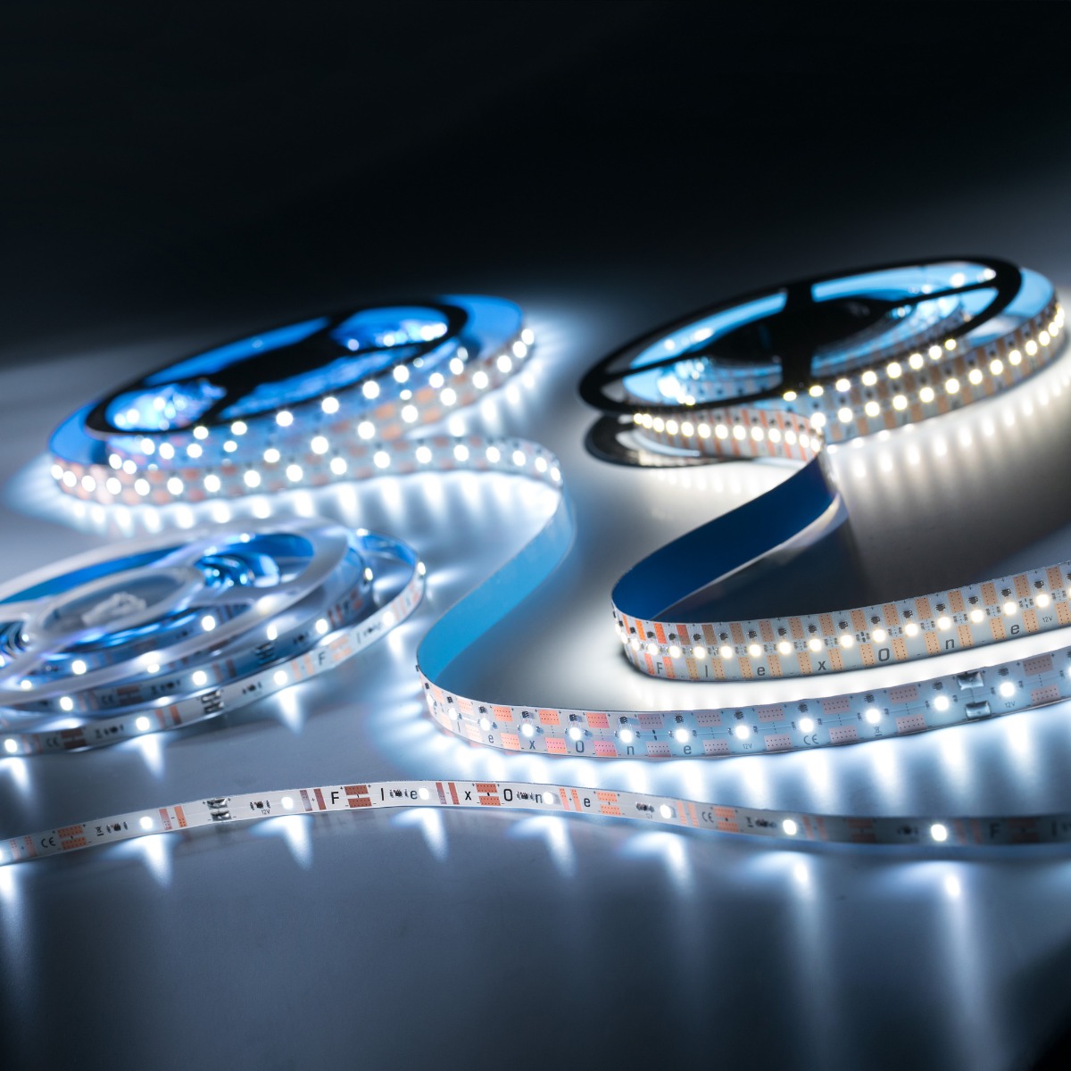 FlexOne3080 Samsung Striscia LED bianco puro 4000K 12875lm 12V 50 LED/m 5m bobina (2575lm/m 30W/m)