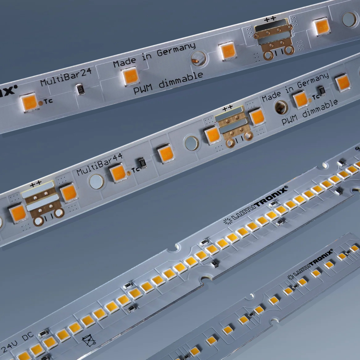 LumiBar-50 configurabile Striscia LED da 50 cm bianca , Made in Germany, LED Nichia/Cree/Samsung/Seoul, 12/24/48V (fino a 10000lm/m)