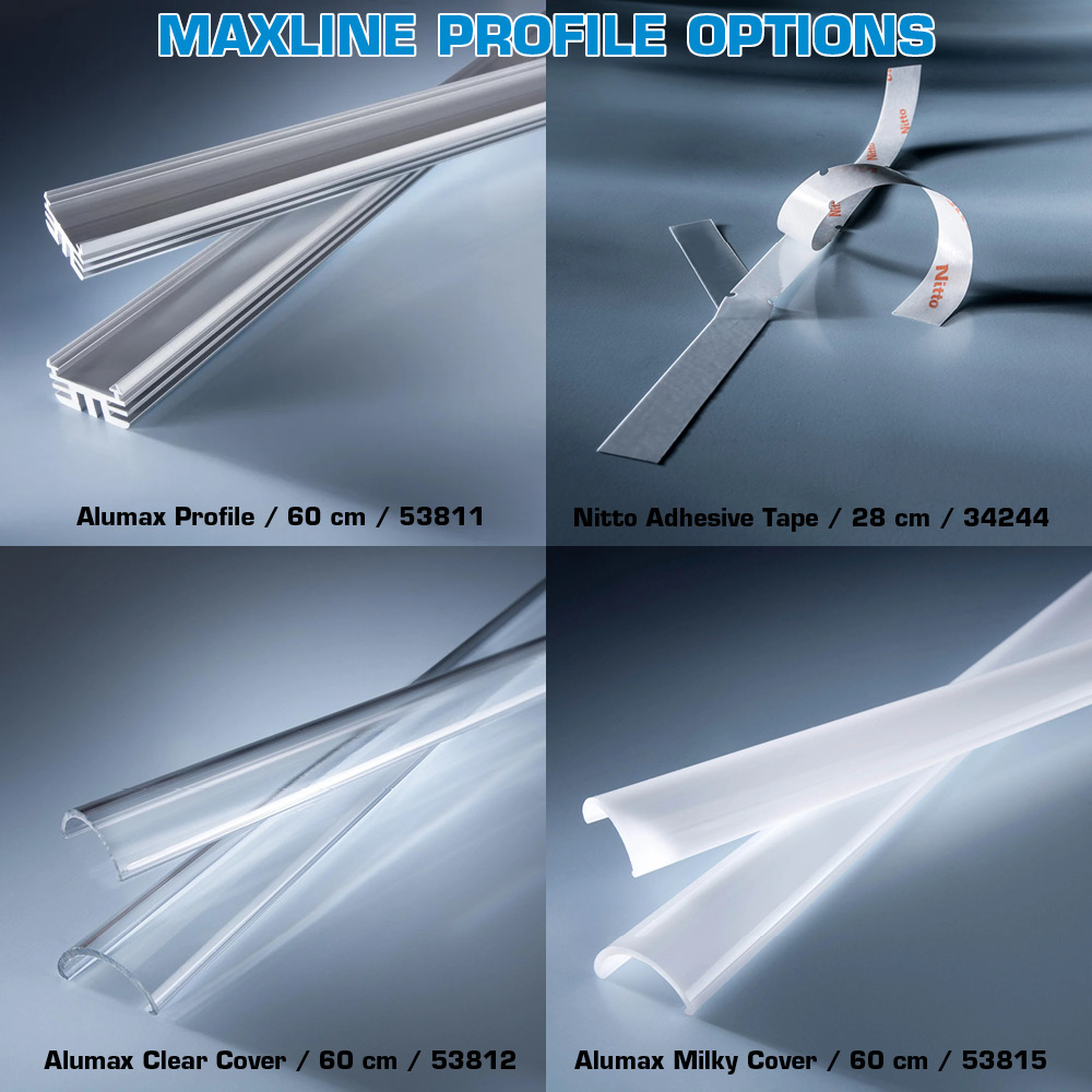MaxLine-35 Striscia LED Nichia configurabile bianca CRI 70-99 1800-7800K 35 LED 28cm (fino a 5000lm/m)