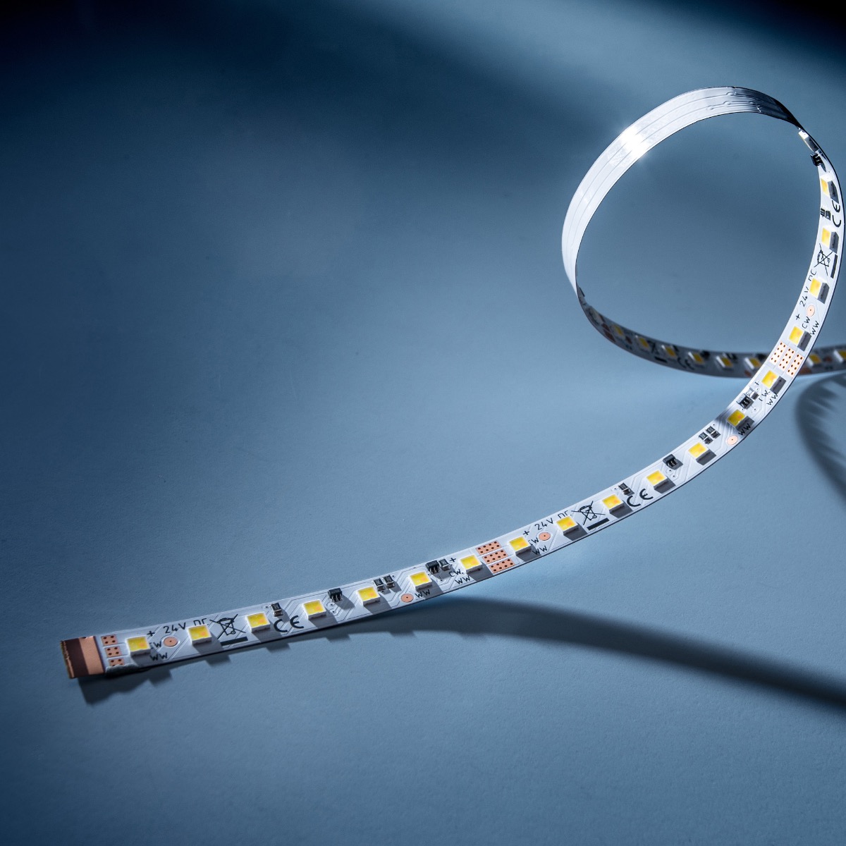 LumiFlexTW-1080 Nichia LED Strip 2 in 1 Tunable white CRI80 2700-6500K 4850lm 24V 112 LEDs/m 5m reel (940+970lm/m e 7,68W/m)