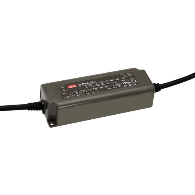 Constant Voltage Power Supply Mean Well PWM-120-24BLE IP67 230V to 24V 5A 120W with Casambi Dimming