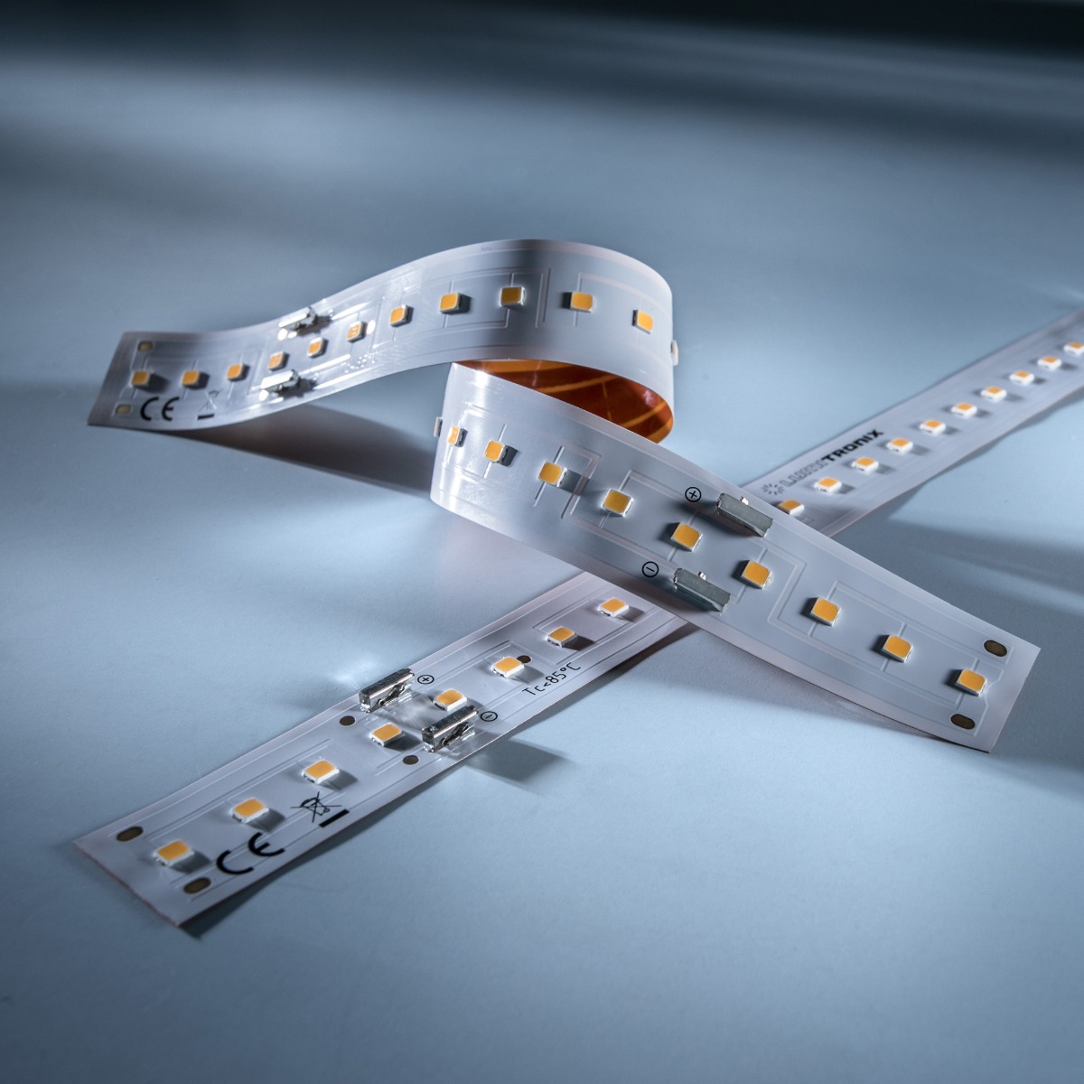Moduli LED bianchi flessibili LumiFlex Zhaga Book 7 su misura, Made in Germany, LED Nichia/Cree/Samsung/Seoul, CRI70-99, 1800-7200K, 175-1400mA