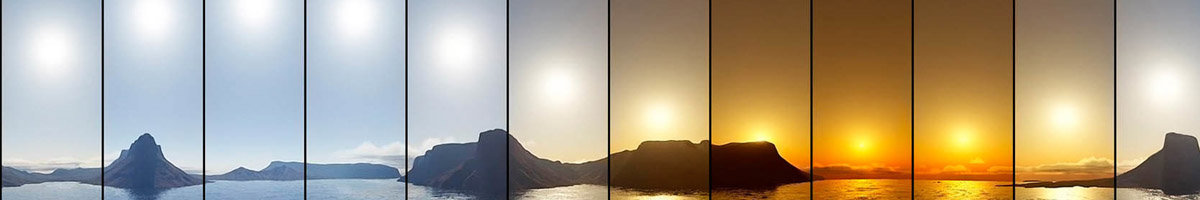 Illuminazione Human Centric: oscuramento e sintonizzazione del colore dei LED bianchi per abbinare la luce del sole