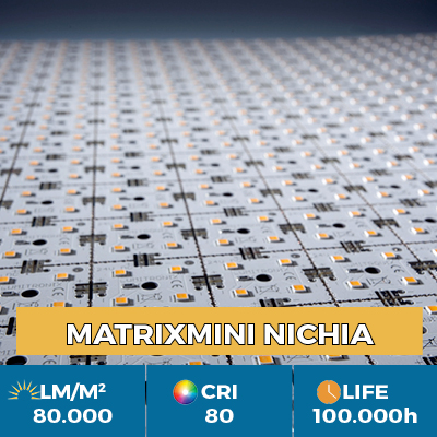 Modulo professionale MiniMatrix LED Nichia, fino a 80.000 lm/metro quadro